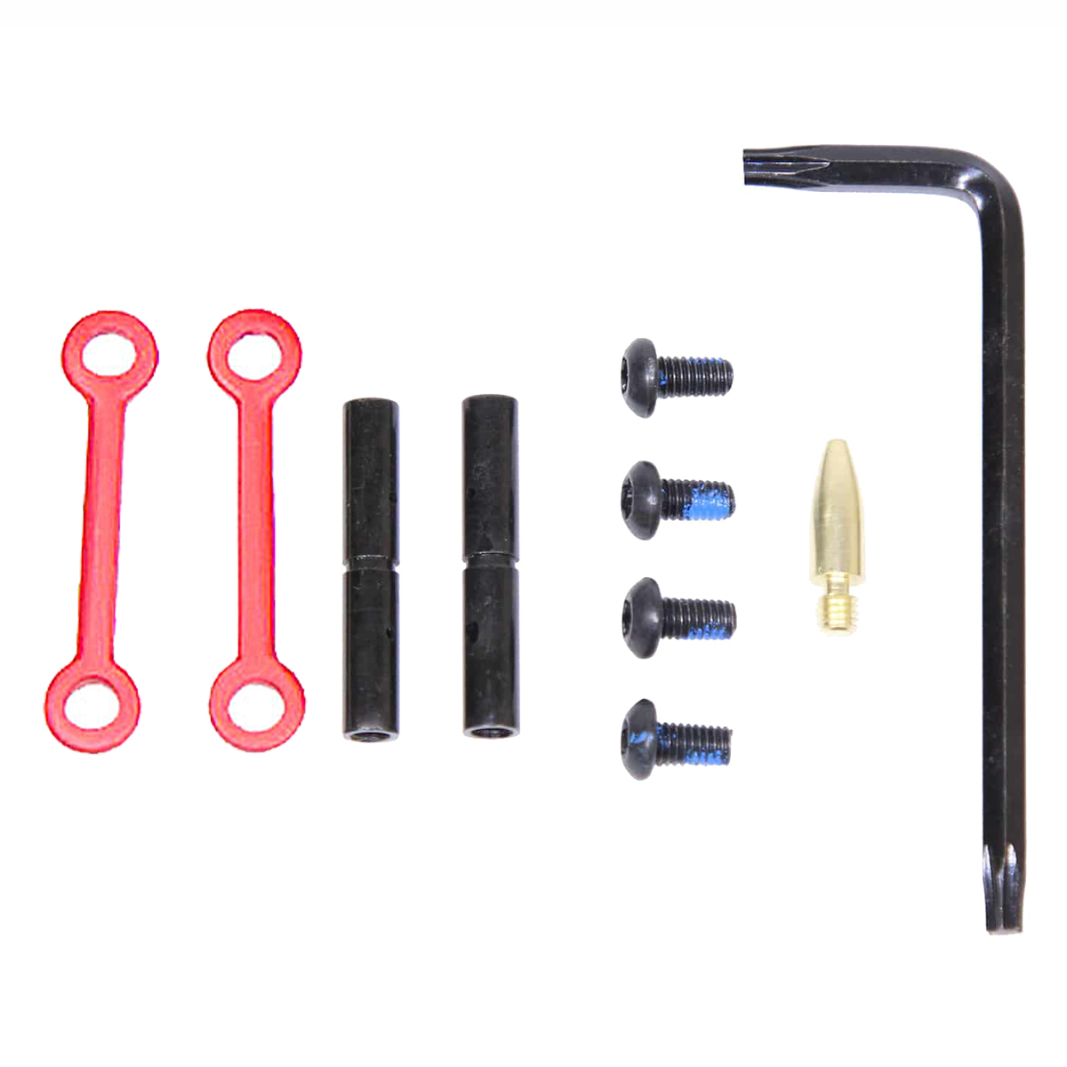 Guntec Anti-Walk/Anti-Rotation Trigger Pins Anodized RED