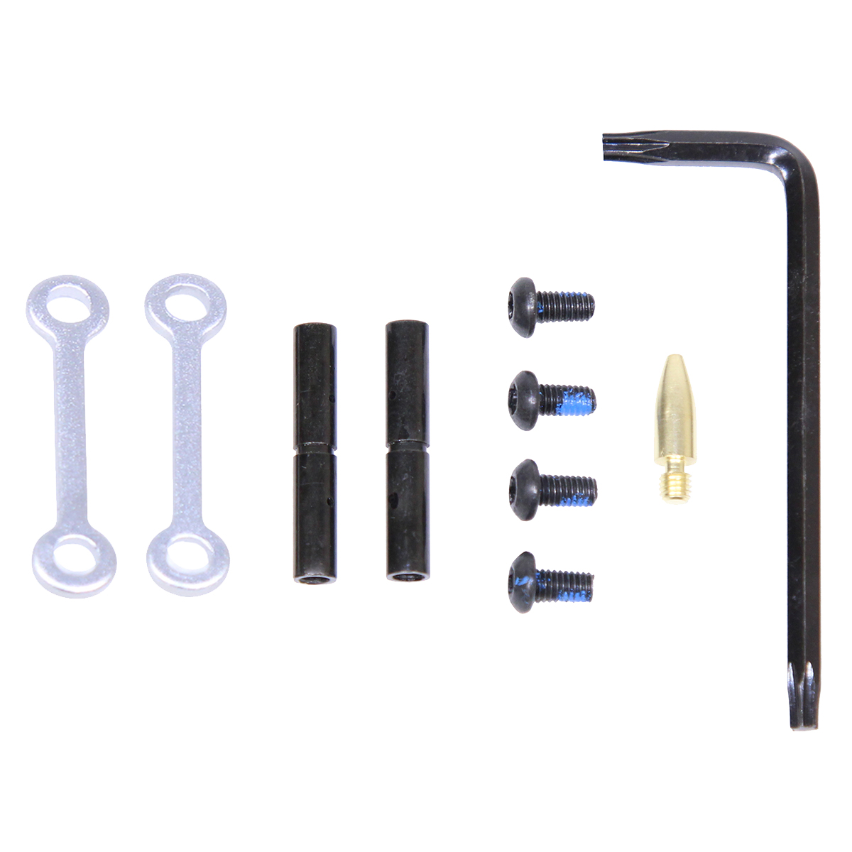Guntec AR-15 Complete Anti-Rotation Trigger/Hammer Pin Set - Anodized Clear