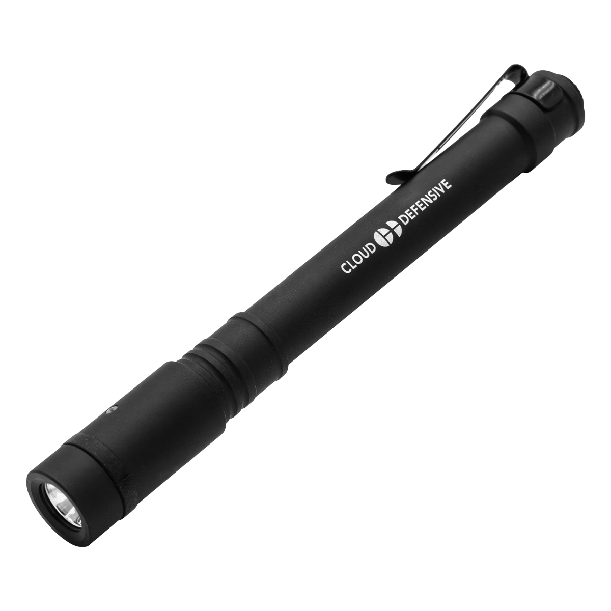 Cloud Defensive Chicro XL Flashlight, 500 Lumens, Black, Includes Reversible Pocket Clip, 10870 Rechargeable Battery and USB-C Charging Cable