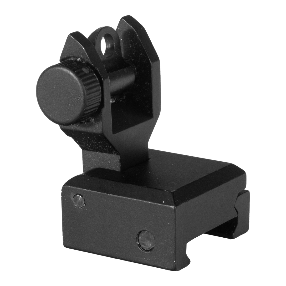 Premium Flip-Up Rear Sight, Adjustable, Picatinny Rail Mount, Black