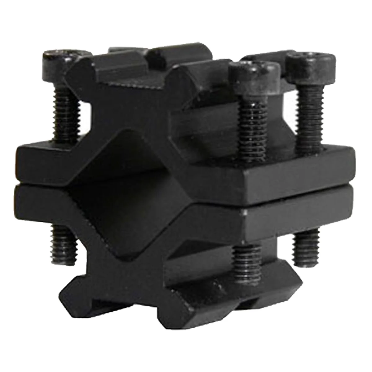 Ruger 10/22 Aluminum 2-Piece Barrel Clamp with Picatinny Mount & Mounting Screws, Black