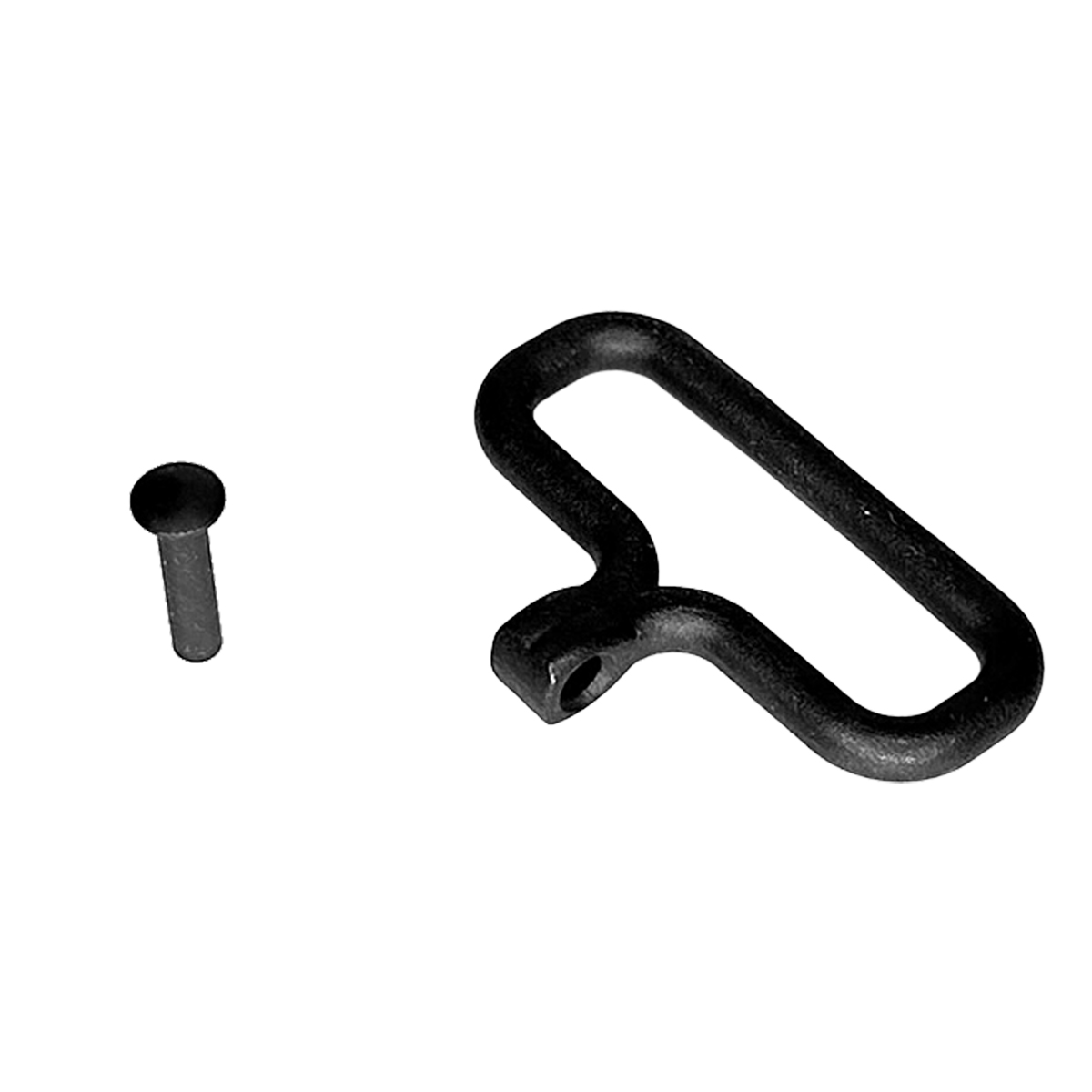 M16A2 Front Sight Base Sling Swivel with Rivet, Steel, Phosphate Finish