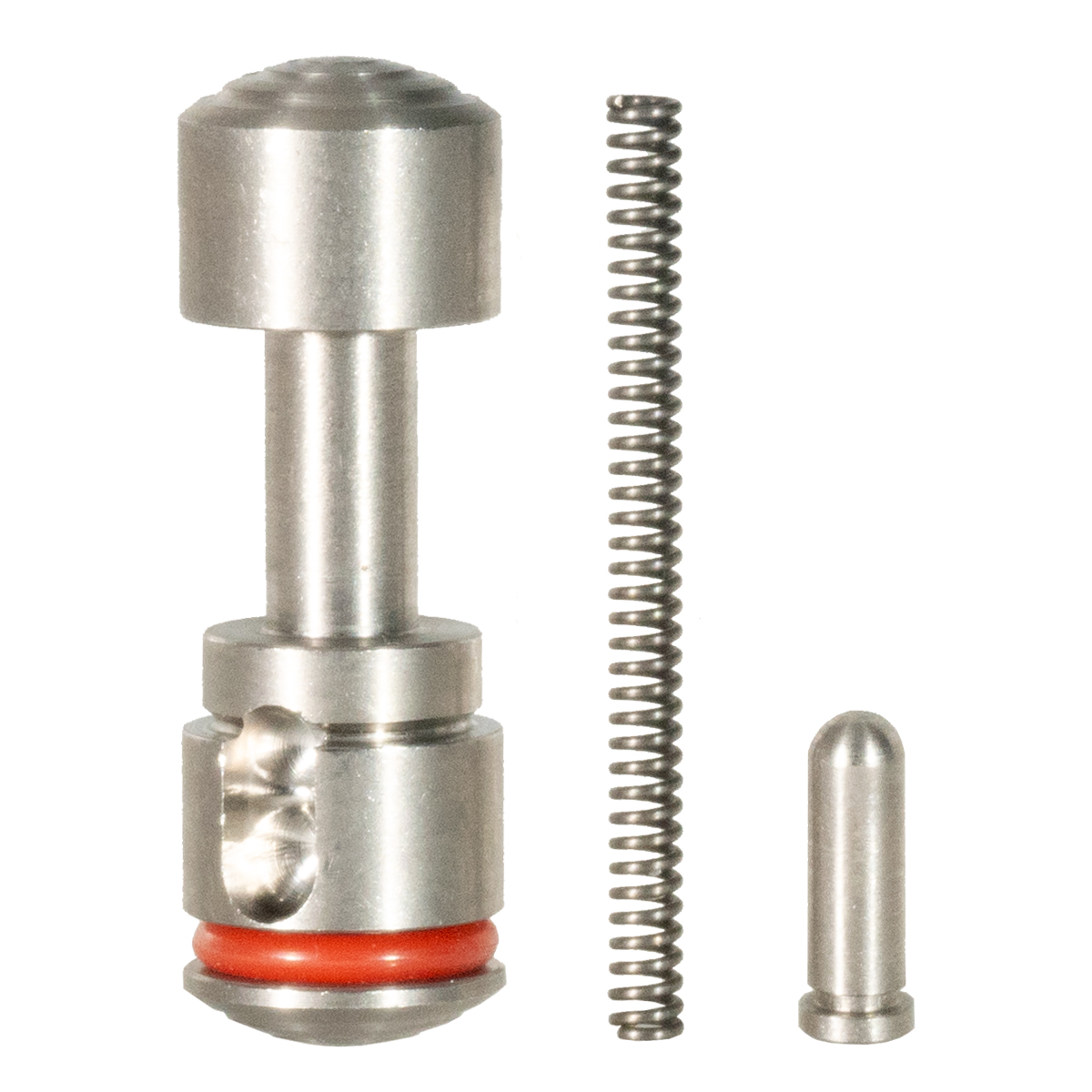  Push Button Safety for 223/308 with Pin and Spring, Stainless Steel