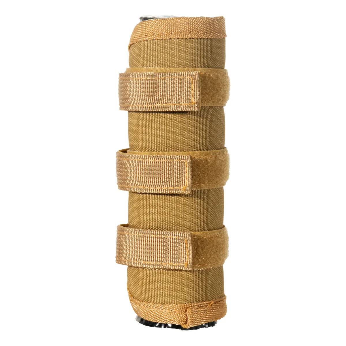 Davidson Defense 6-inch Burn Proof Micro Fiber Suppressor Cover, Khaki, Adjustable 3-Strap Design
