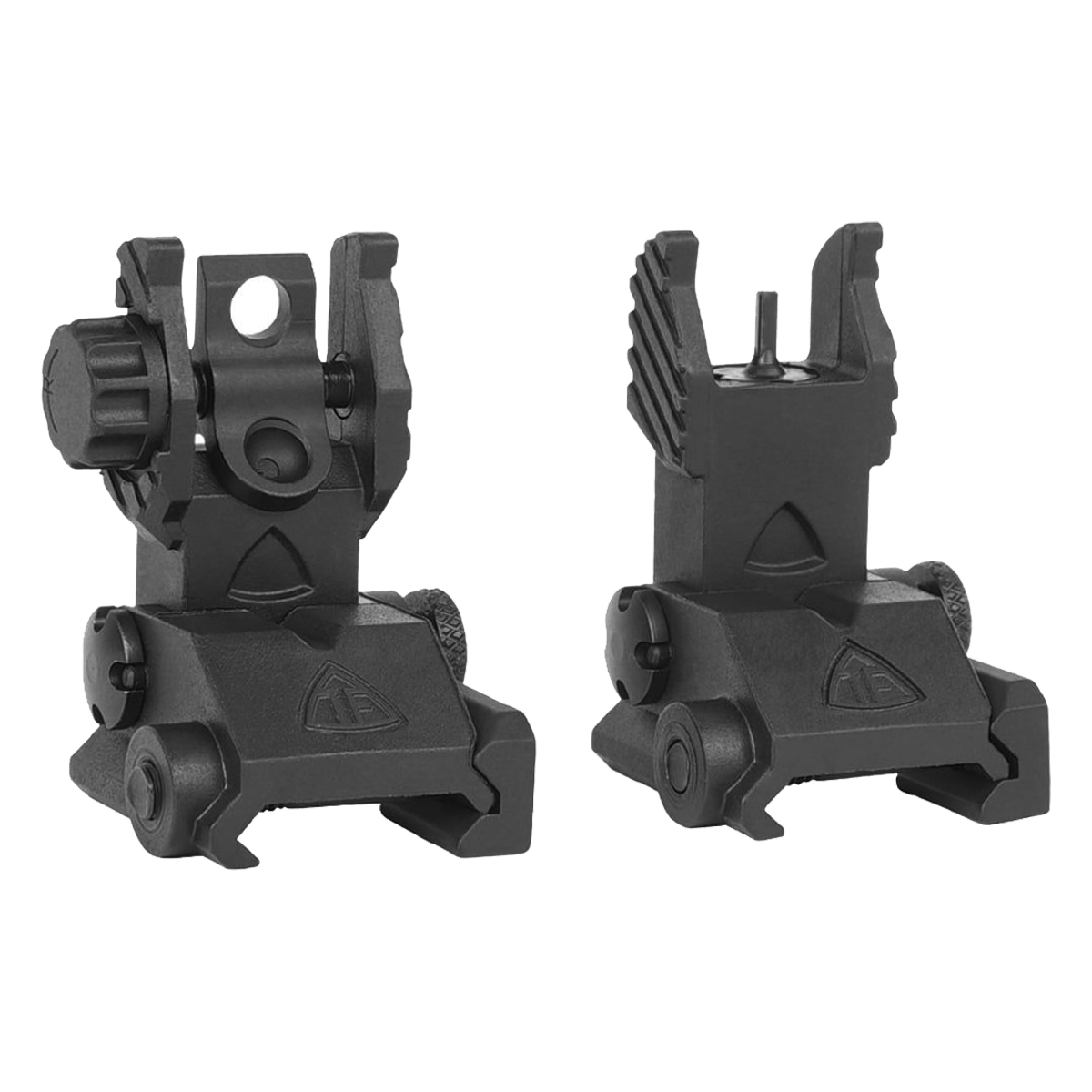 Trinity Force High-Density Polymer Flip-Up Front and Rear Iron Sight Set