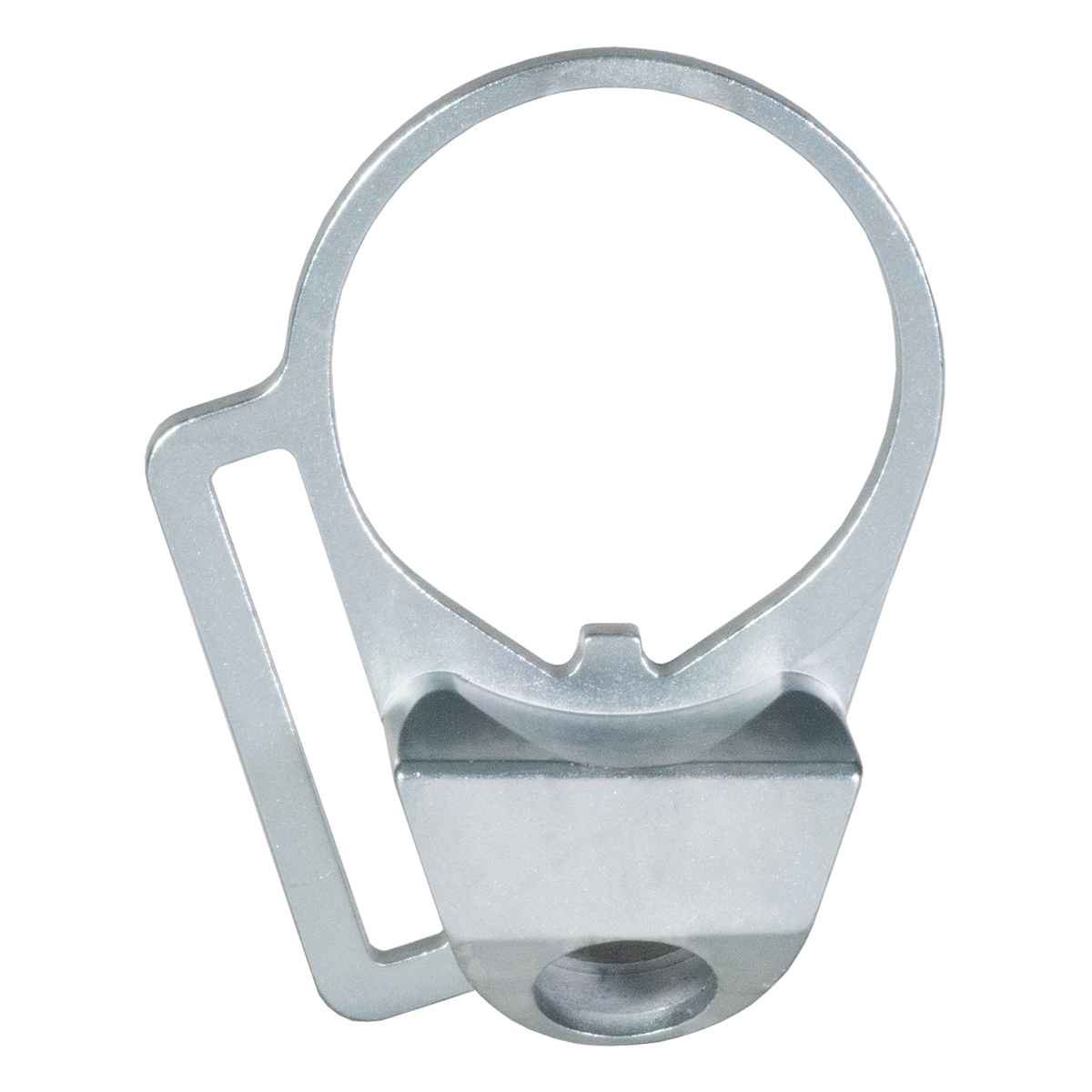  Receiver End Plate with 45 Degree Hole For Sling Swivel Adapter Button, Silver
