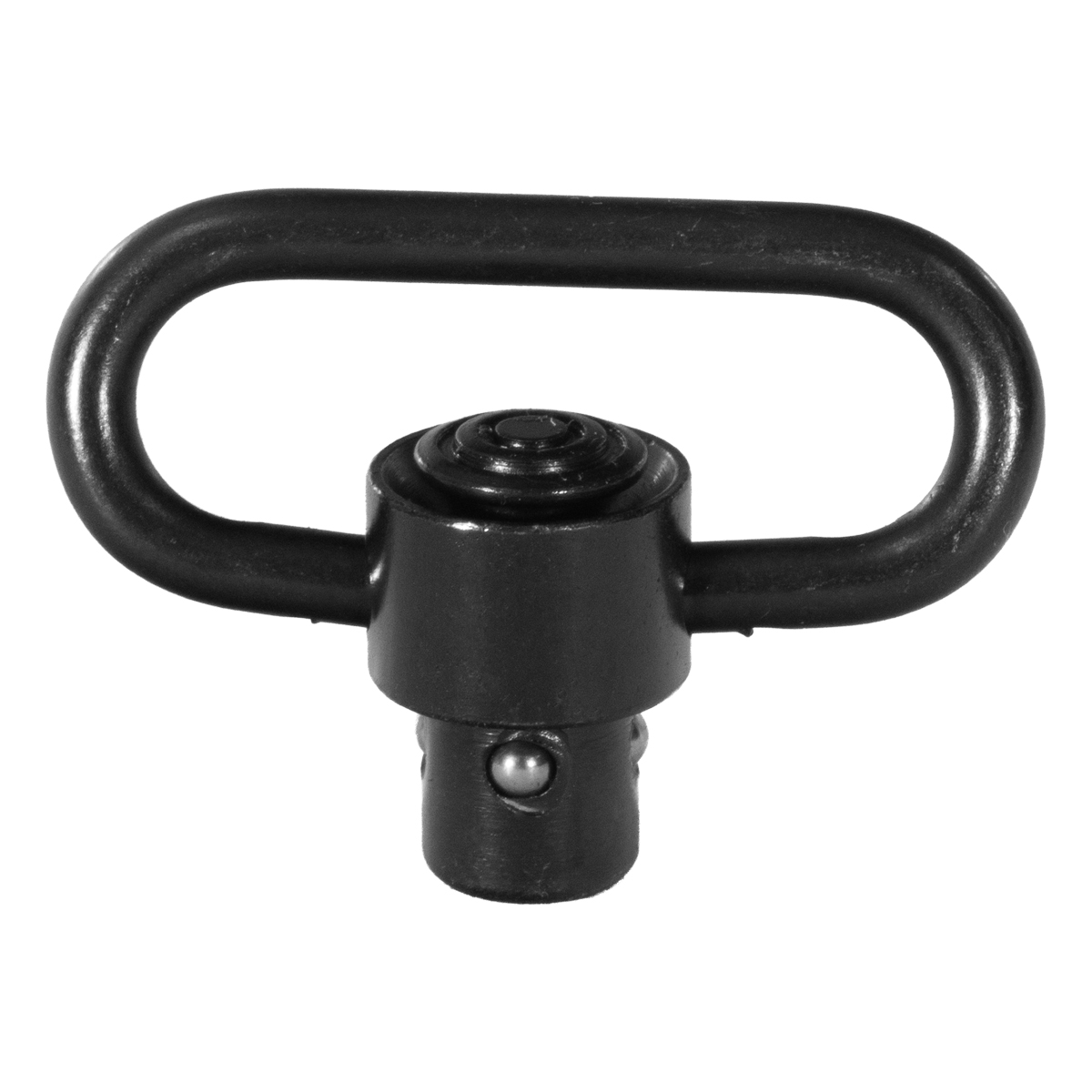 Push-Button QD Sling Swivel with Single-Point Sling Loop, Black
