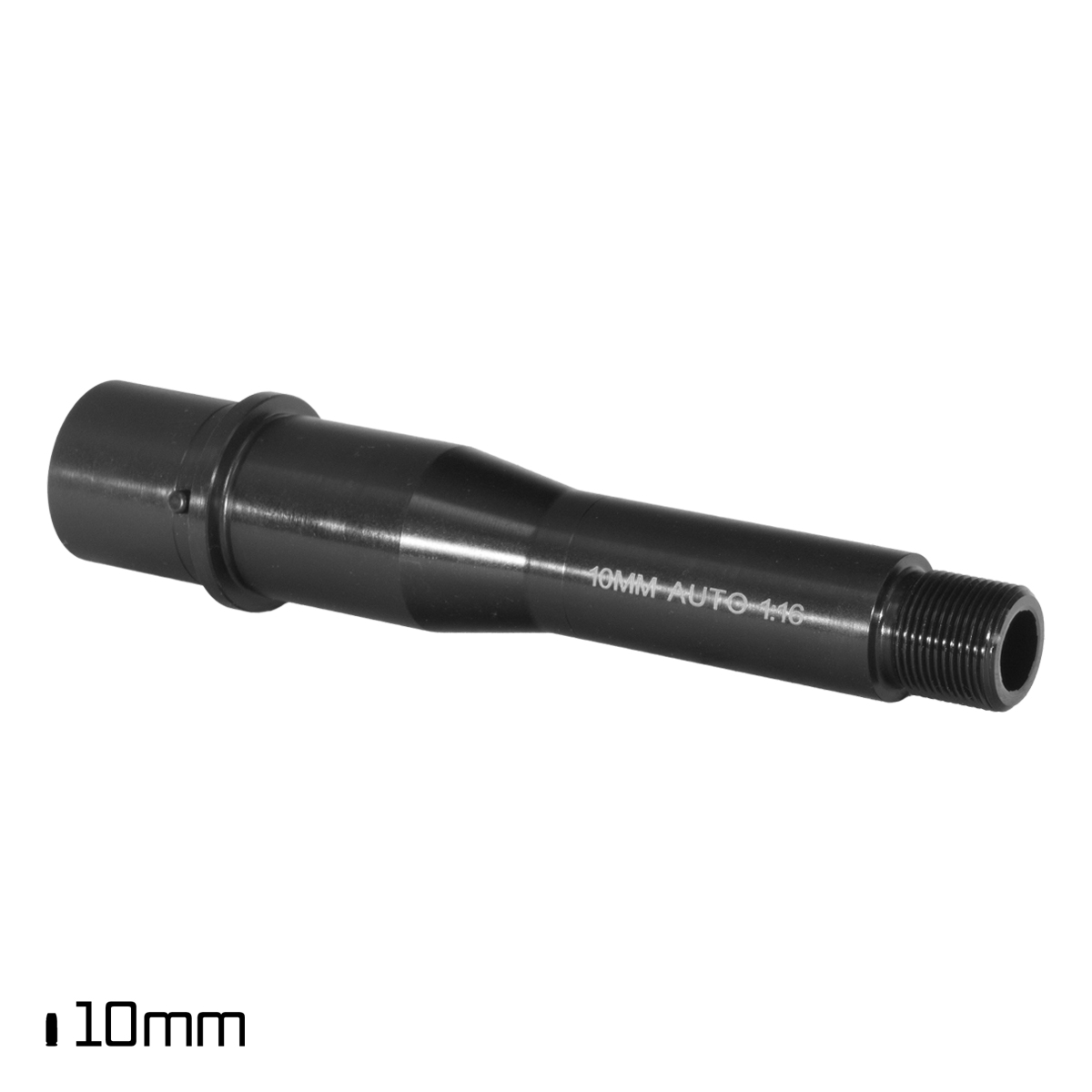 5.5-inch AR-15 10MM Direct Blowback Barrel, 1:16 Twist, 5/8x24 Threaded, Black Nitride