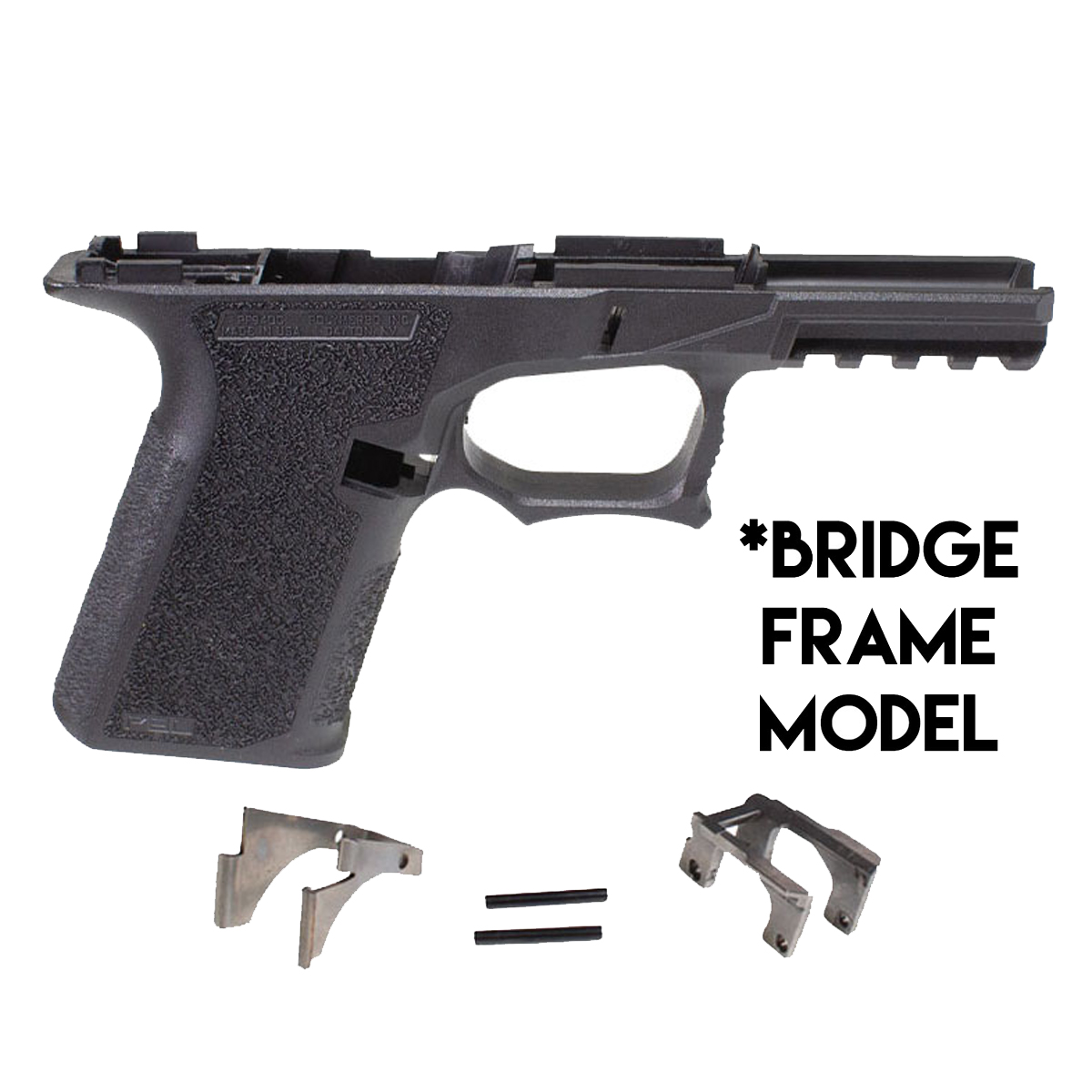 Polymer80 PF940C Compact 80% Blank - With Bridge Frame - Black