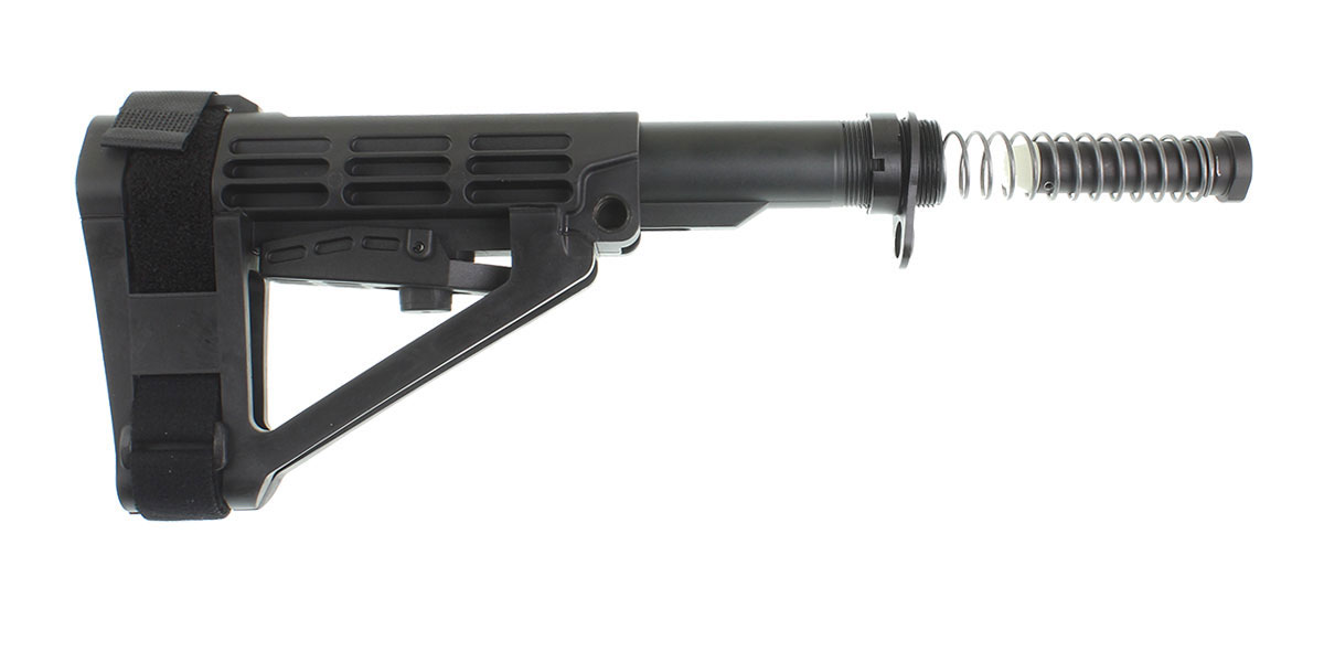 AR-15 SBA4 Adjustable Stabilizing Brace + Mil-Spec Buffer Tube Kit