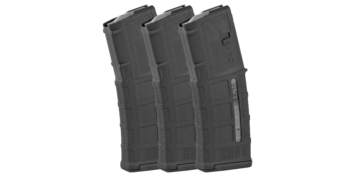 Magpul Magpul Industries, M3 With Window, .223 Rem/5.56 NATO, 30Rd Magazine - 3 Pack