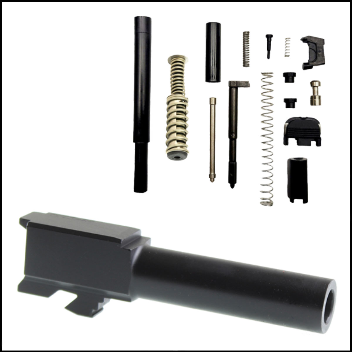 DIY Pistol Kits: SCT Manufacturing Slide Parts Kit for Glock 26 + ELD Performance Glock 26 Black Nitride Barrel