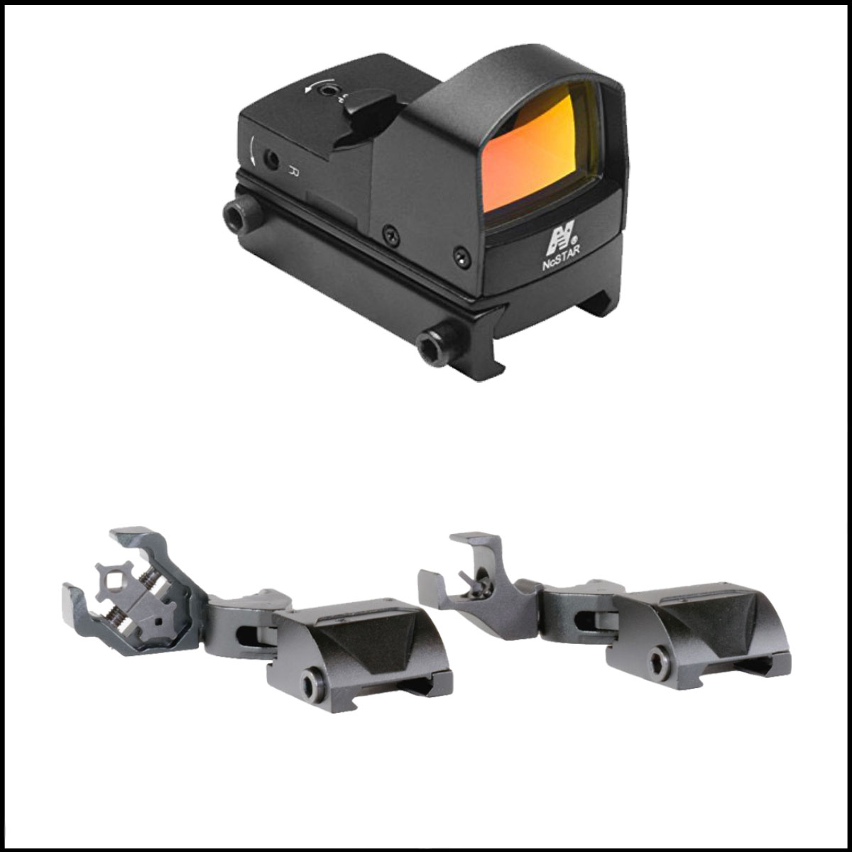 Optic/Mount Combo: DDAB Tactical Red Dot Mini Reflex Sight + ELD ...