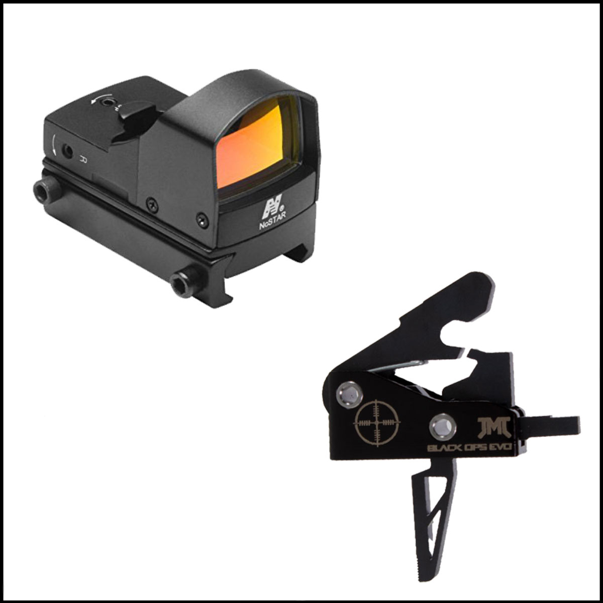 RDS Combo: DDAB Tactical Red Dot Mini Reflex Sight + James Madison Tactical Drop-In Trigger - Special Buy