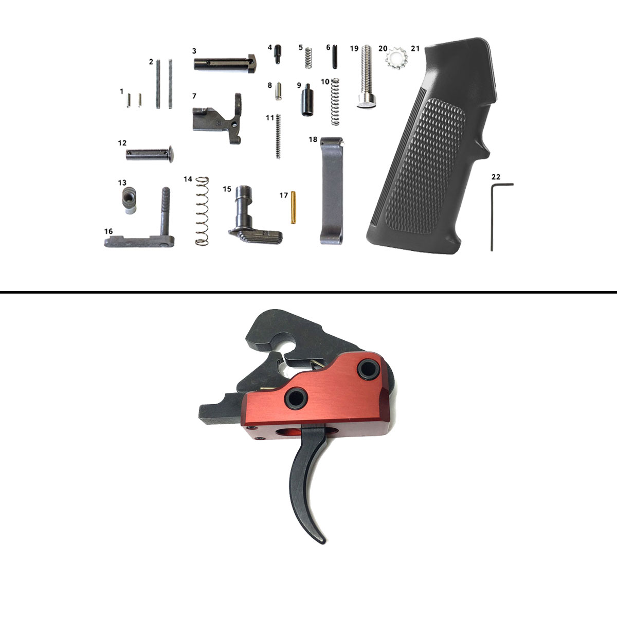 Trigger Upgrade Kit: Davidson Defense Wasatch AR-15 M4 Drop-In Full Trigger System  + Geissele Automatics Standard LPK