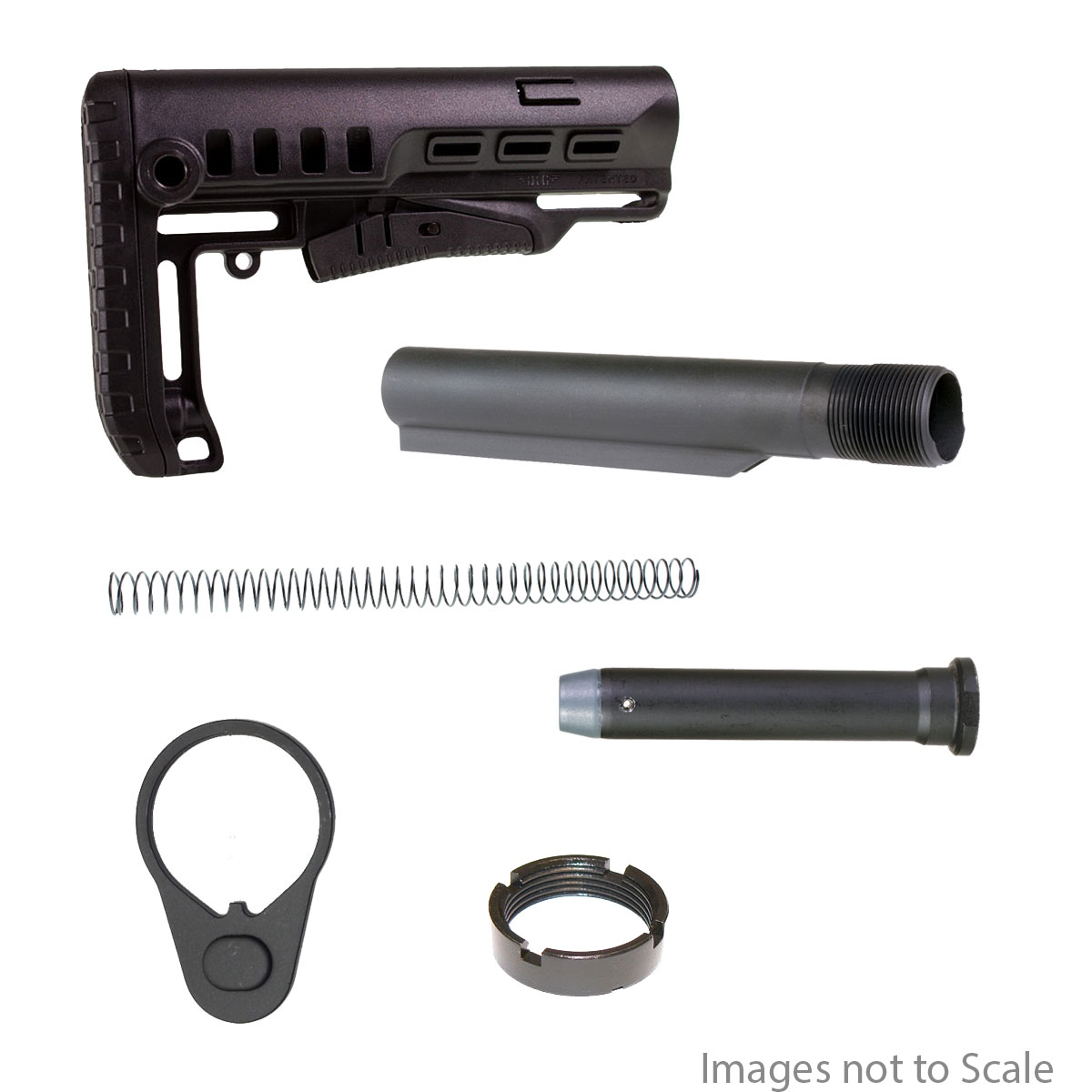 Buffer Tube Kit KAK Industry 9 Position A5 Length, LongCarbine