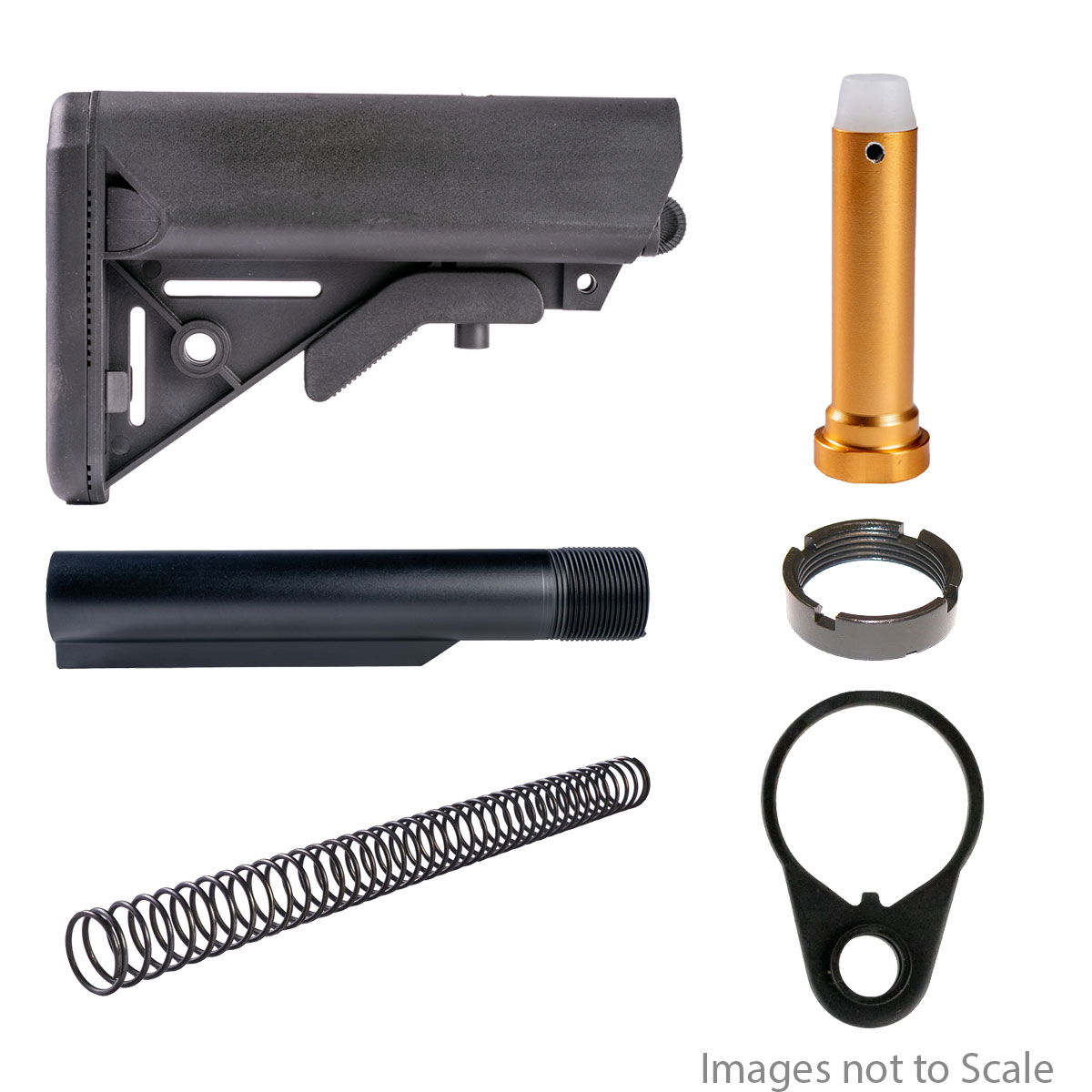 Buffer Tube Kits: Gauntlet Arms SOPMOD Style Collapsible Stock with Storage Compartments