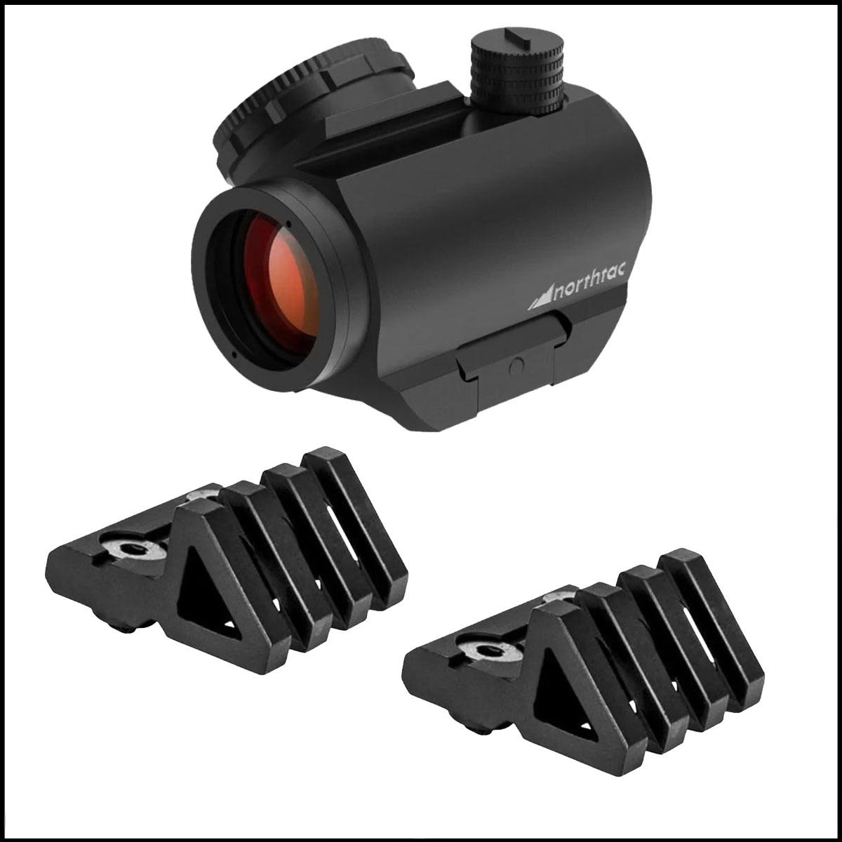 Optic Combo: FLX01 Red Dot Sight Red Dot  + Trinity Force 45 Offset M-Lok Mount