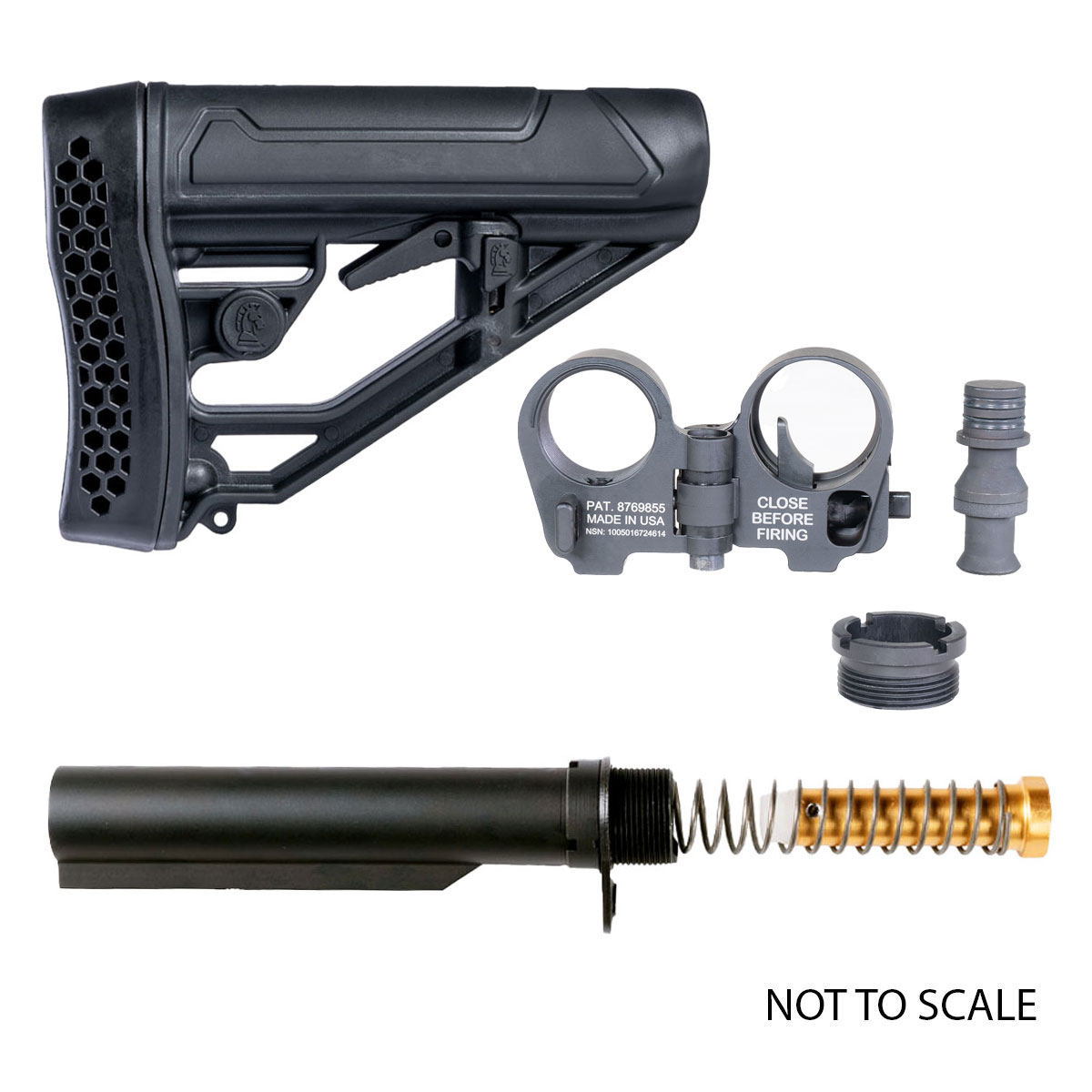 Folding Buffer Kit: LAW Tactical AR-15/M16 GEN3-M Folding Stock Adapter ...