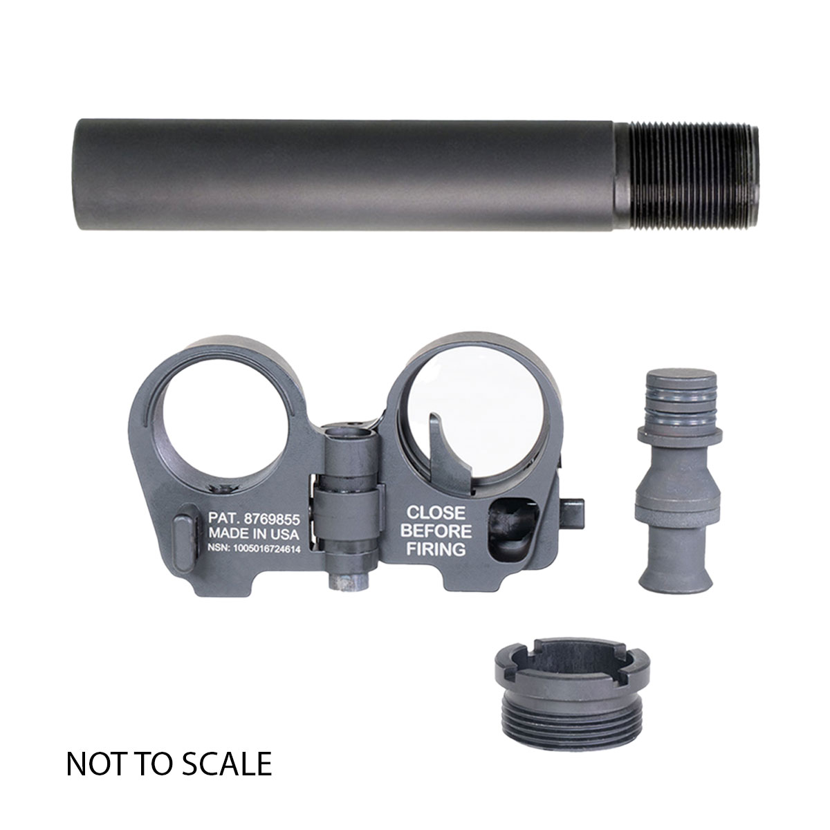 Folding Buffer Tube Kit: LAW Tactical AR-15/M16 GEN3-M Folding Stock ...