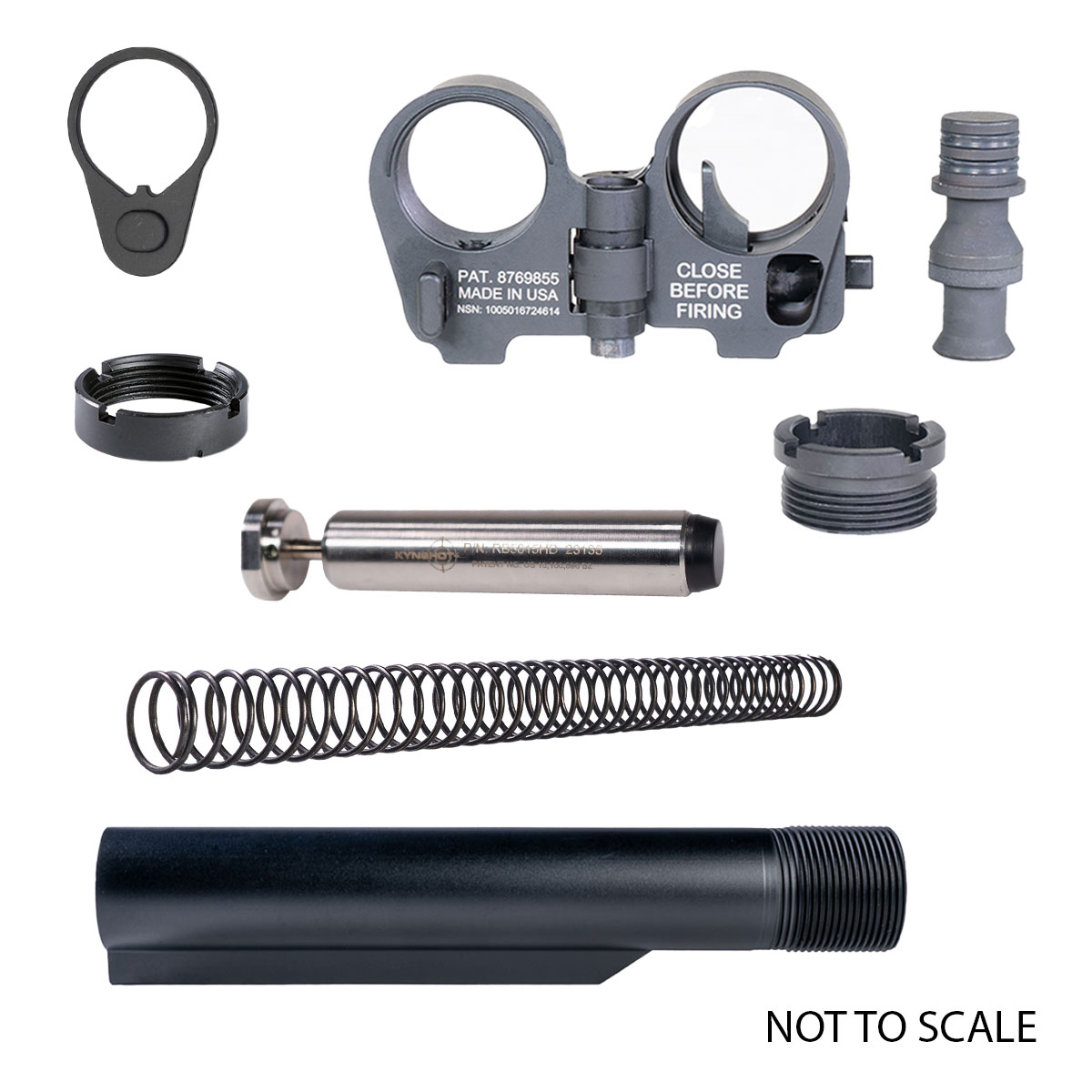 Kyntec Folding Buffer Kit: LAW Tactical AR-15/M16 GEN3-M Folding Stock ...