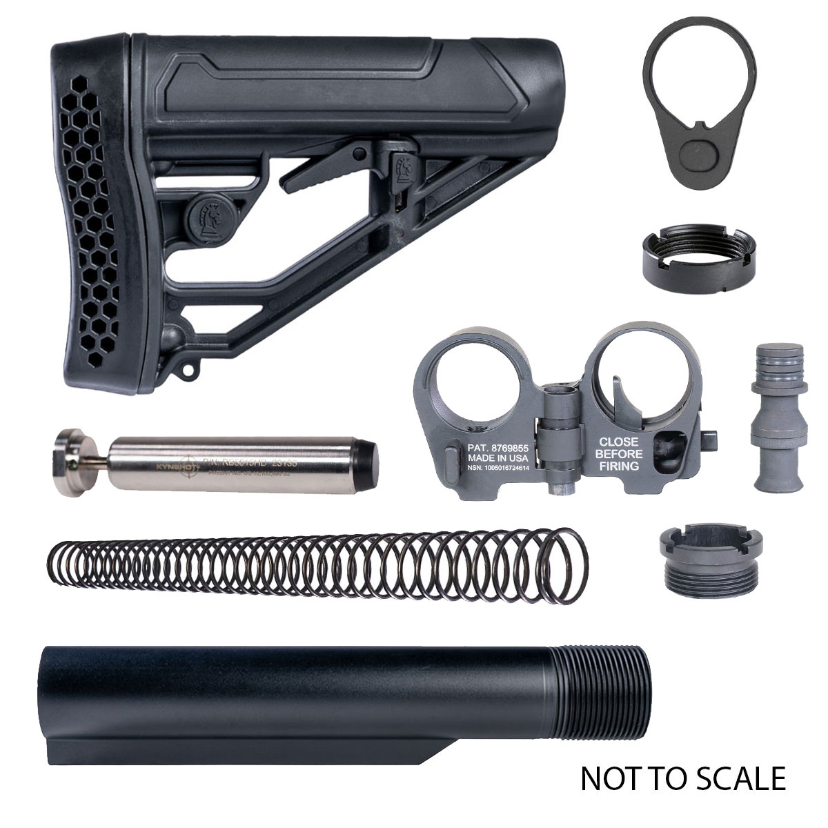 Kyntec Folding Buffer Kit: LAW Tactical AR-15/M16 GEN3-M Folding Stock ...