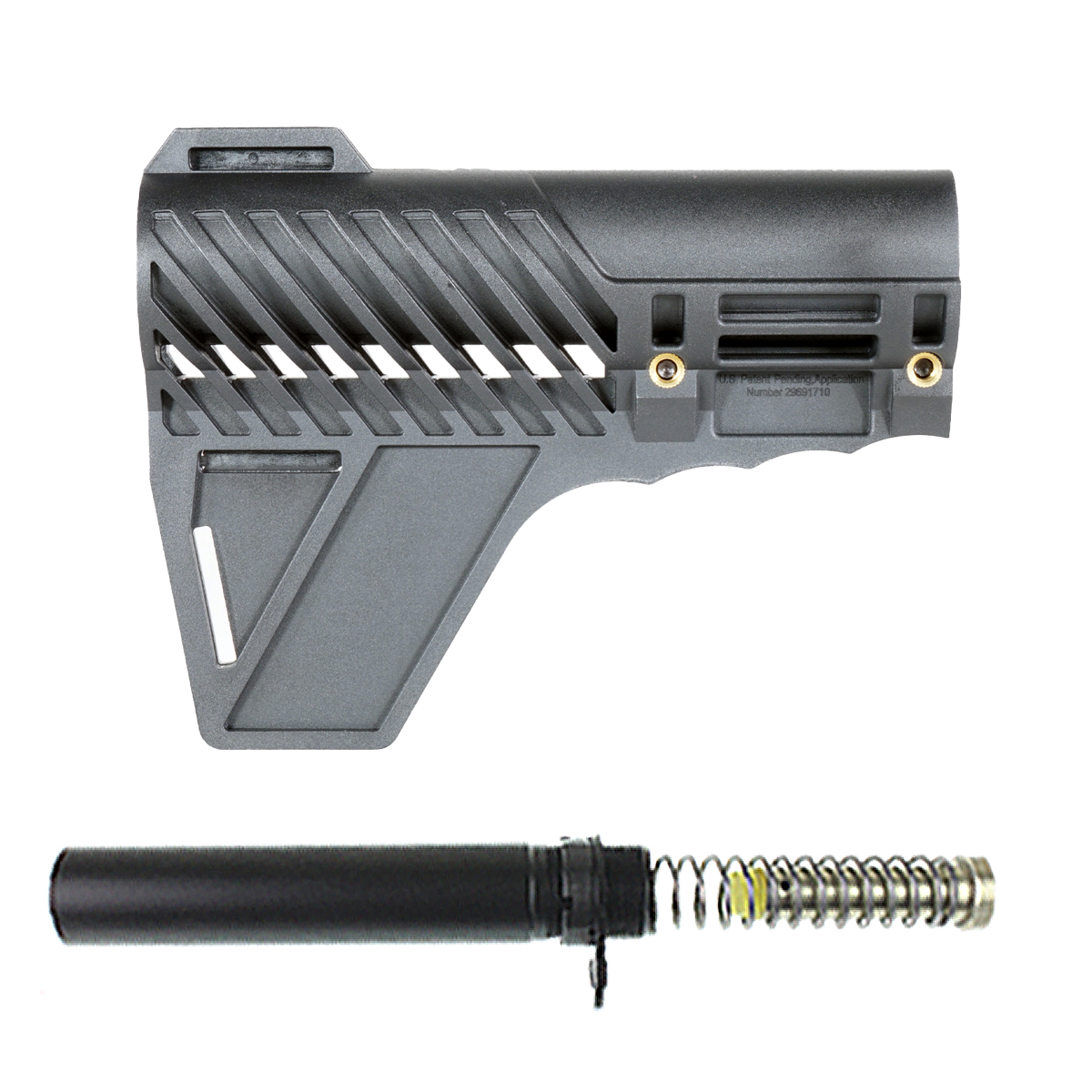 Gauntlet Arms Brace AR-15 Buffer Tube Combo : Gauntlet Arms Polymer ...