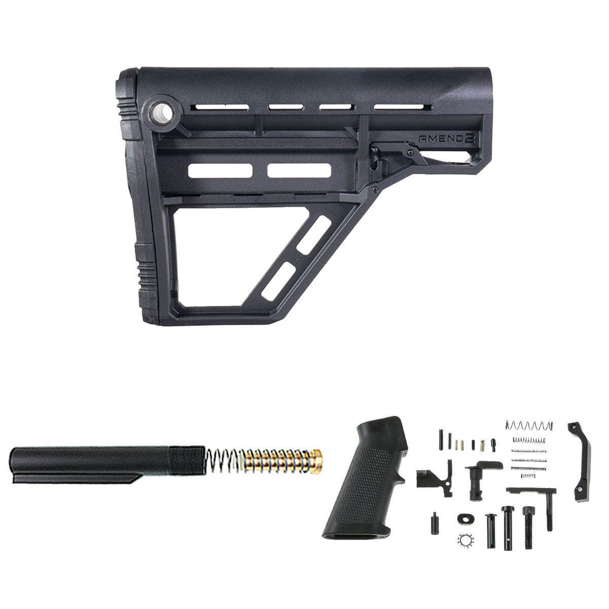 Amend2 Modular Stock Lower Build Kit W/ KAK LPK