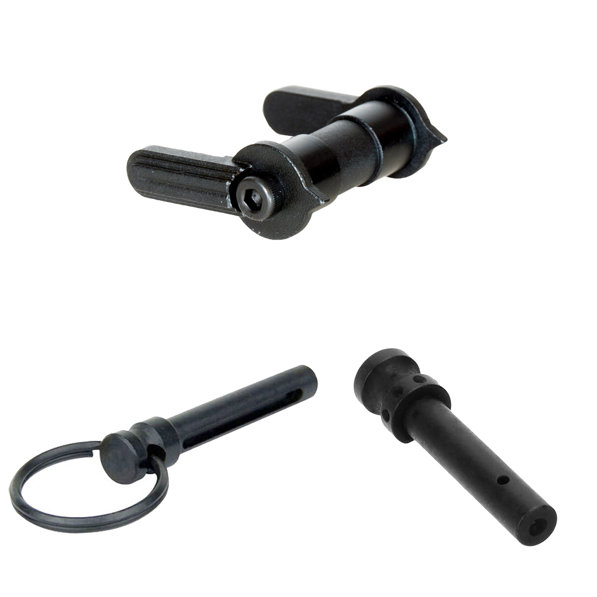 Davidson Defense Accessorize Your Build: AR15 Front Take Down Pin + AR15 Rear Take Down Pin  + AR-15 Ambidextrous Safety Selector