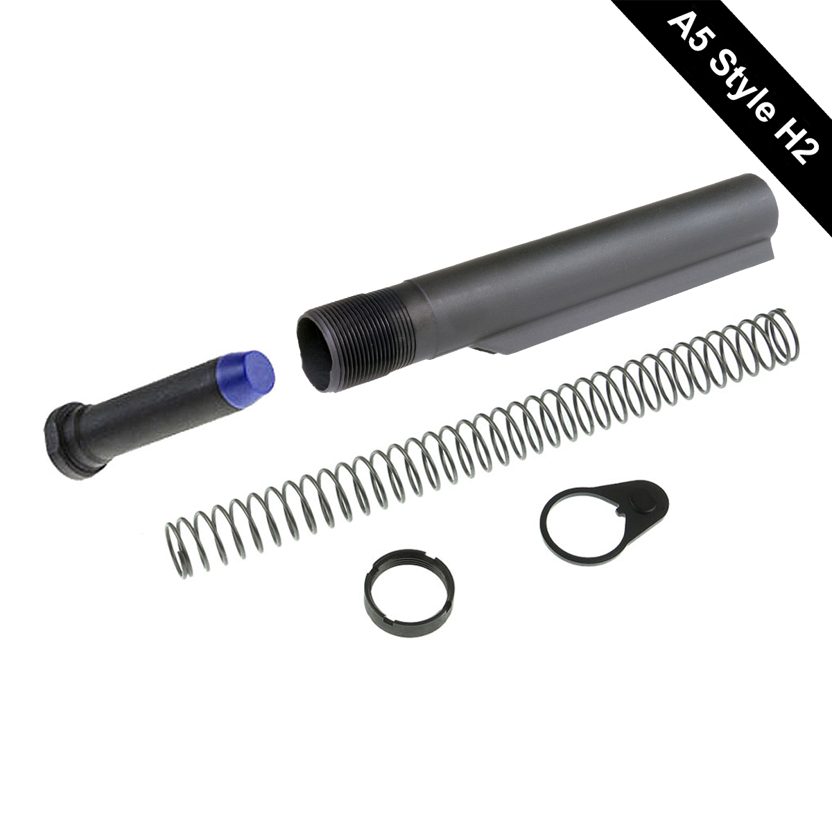  A5 Style, 7-Position H2 LR 308 Buffer Tube Kit