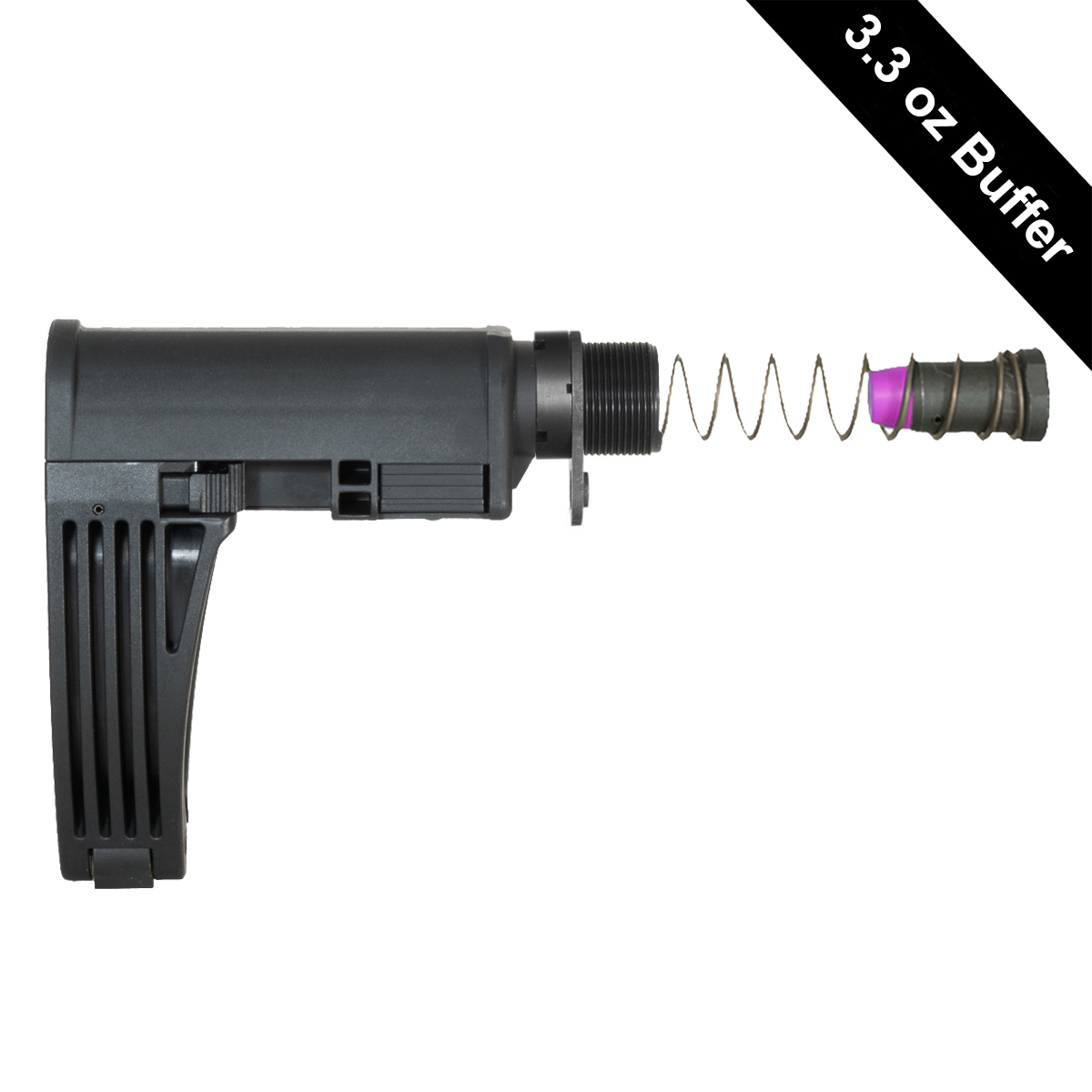  Tailhook MOD2C Gear Head Works Kit – BLACK – 3.3oz – Includes Castle Nut & End Plate