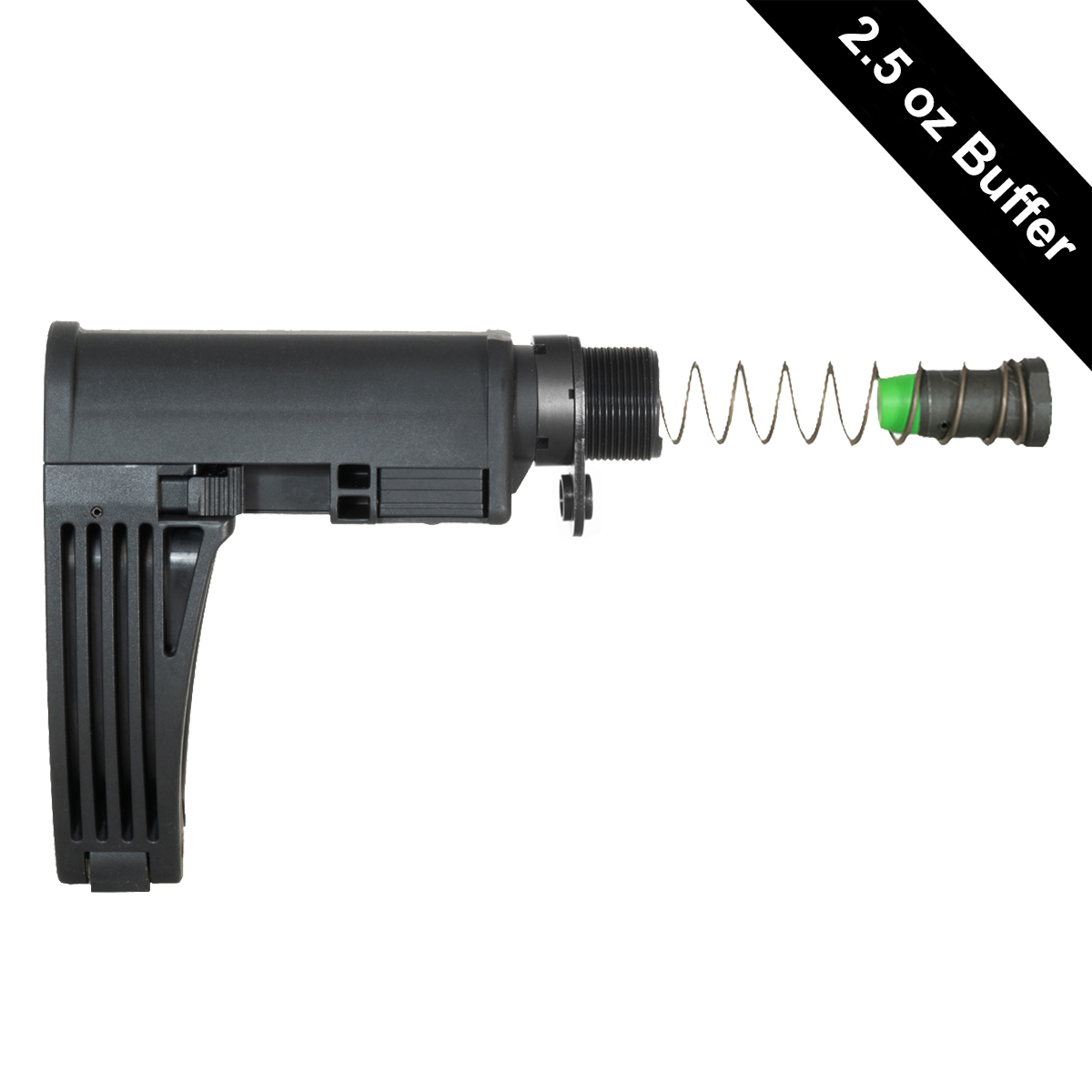  Tailhook MOD2C Gear Head Works Kit – BLACK – 2.5oz – Includes Castle Nut & QD End Plate