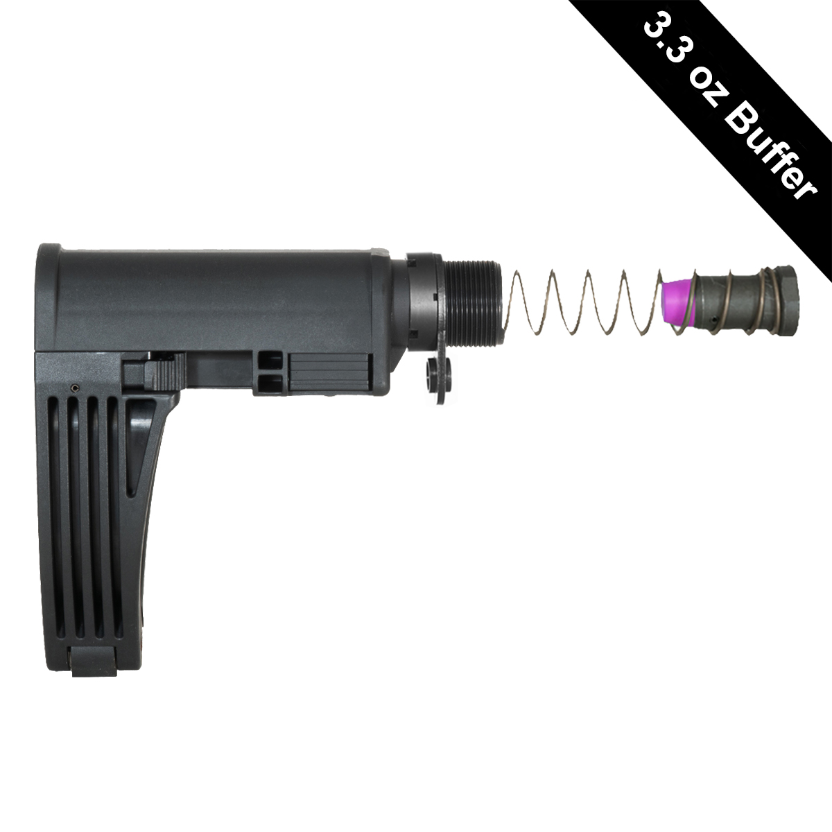  Tailhook MOD2C Gear Head Works Kit – BLACK – 3.3oz – Includes Castle Nut & QD End Plate