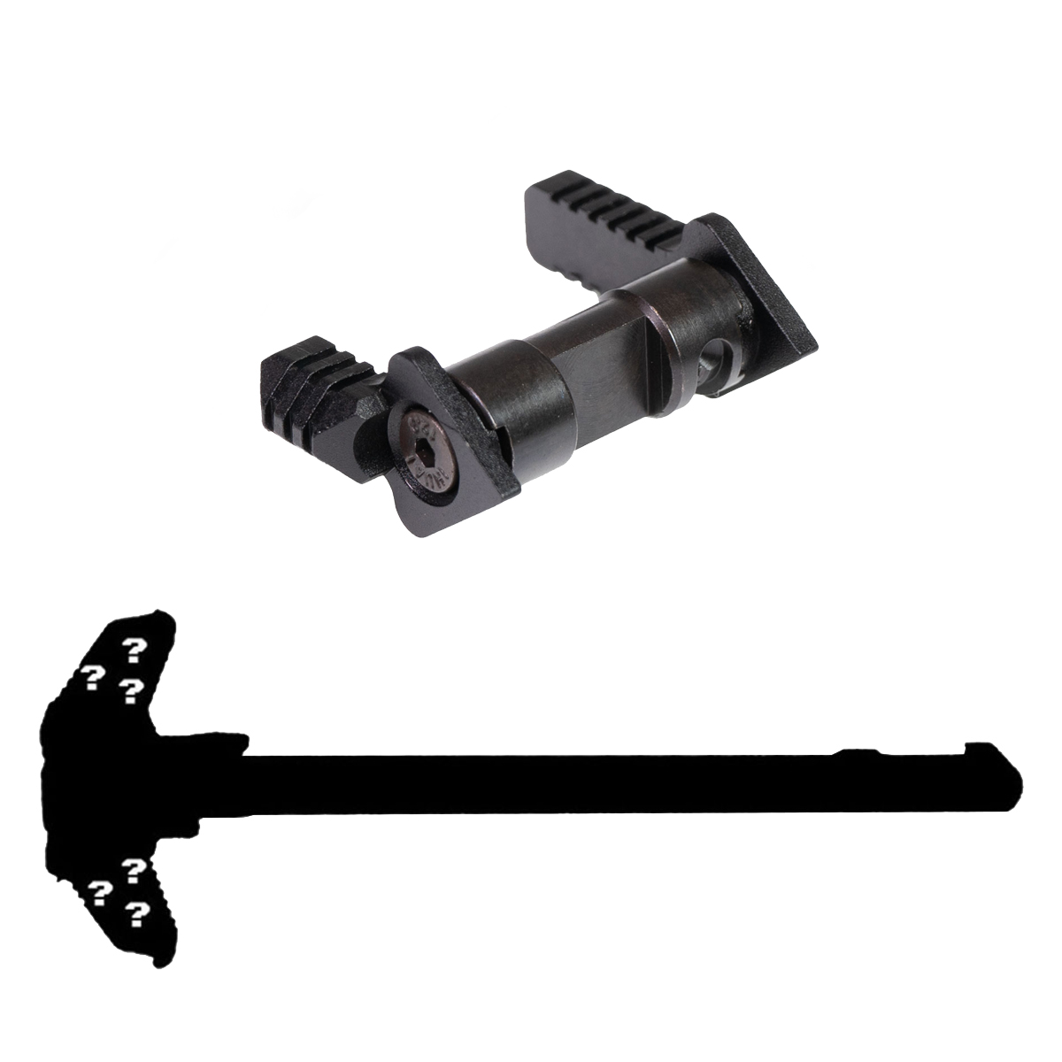 Davidson Defense Bundle, Blind Box AR-15 Ambidextrous Charging Handle, AR-15 Ambi 90 Degree Safety Selector