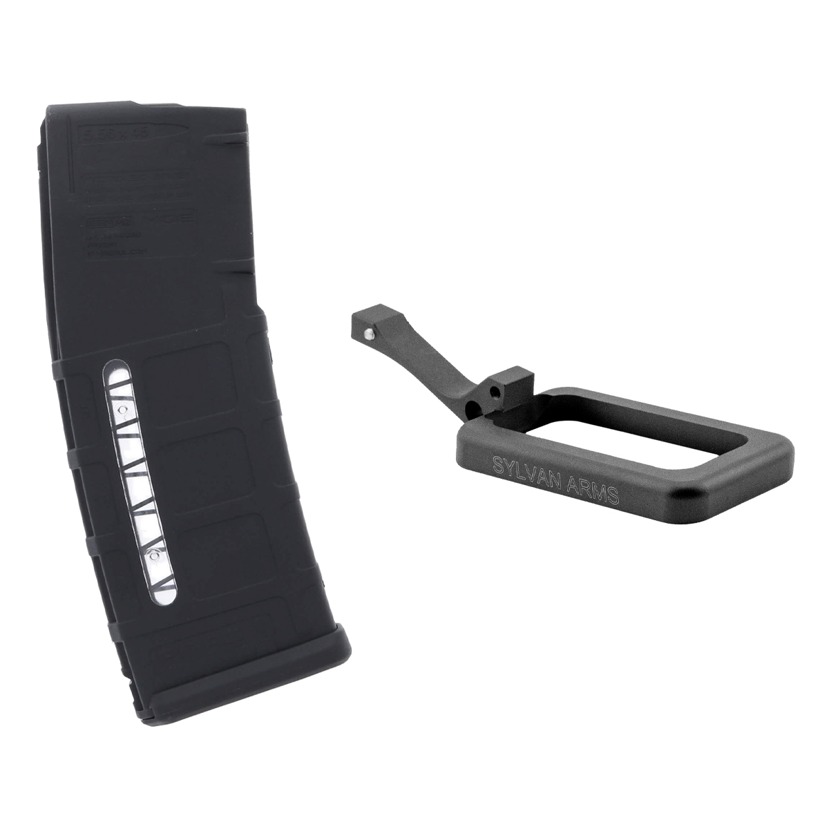  Sylvan Arms AR-15 Flared Magwell, Magpul 5.56 NATO 30 Round Window Magazine