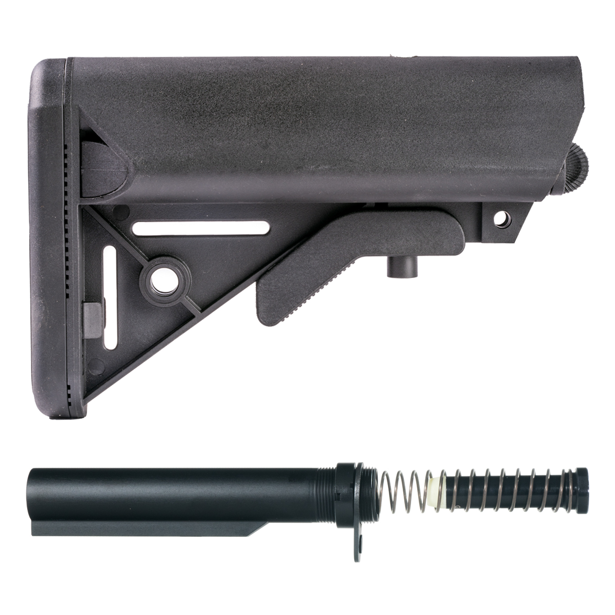  Davidson Defense SOPMOD Style Collapsible Stock, AR-15 Carbine Buffer Tube Kit, H1 Carbine 3.8 oz Buffer Bundle