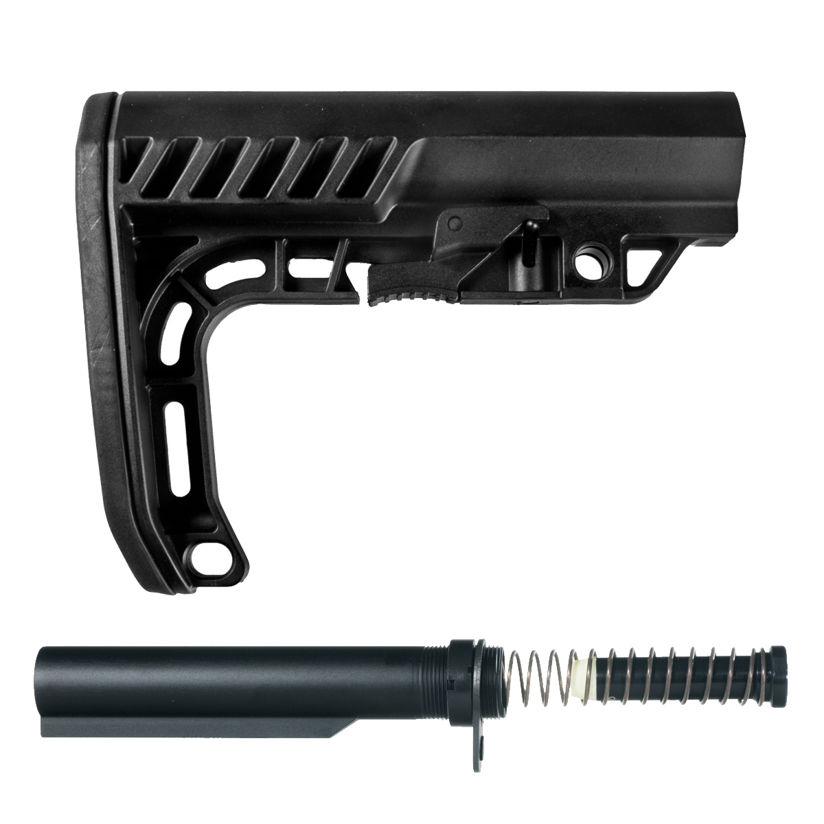  Gauntlet Arms Special Operations Stock, AR-15 Carbine Buffer Tube Kit, H1 Carbine 3.8 oz Buffer Bundle