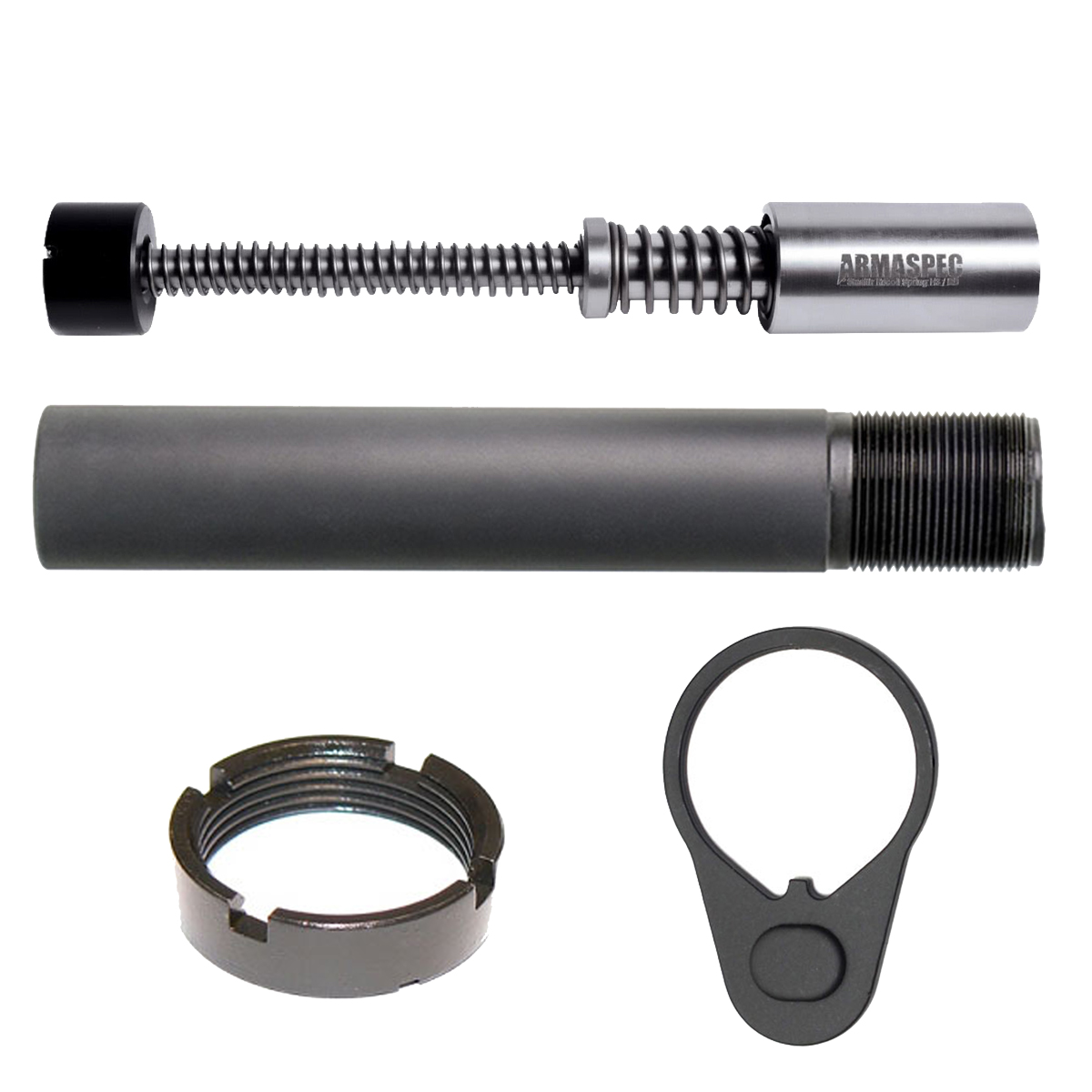  Armaspec H3 5.6oz Stealth Recoil Spring Pistol Buffer System Bundle