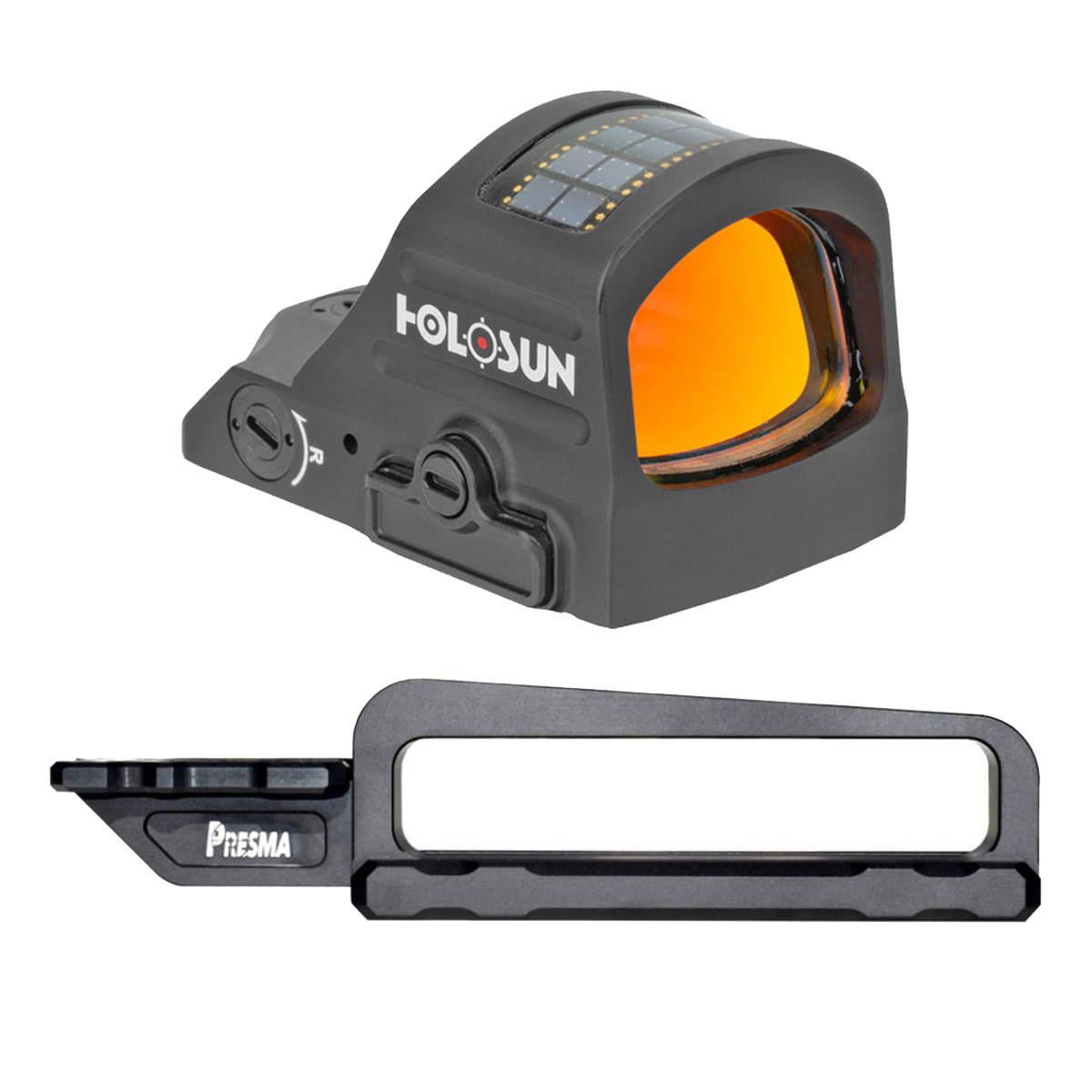  Presma Carry Handle Red Dot Bundle with Holosun 507C-X2 Solar 32 MOA Ring and 2 MOA Dot