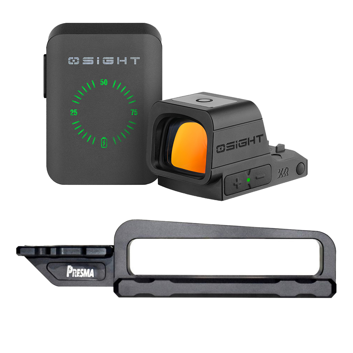  Presma Carry Handle Red Dot Bundle with Olight Osight XR Enclosed Red Dot Sight