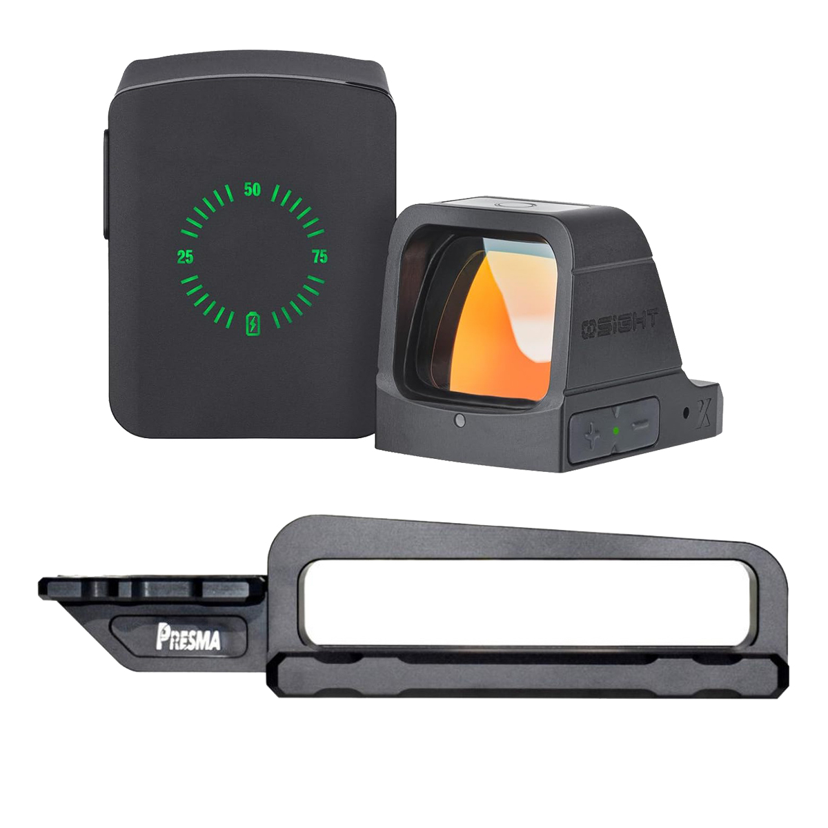  Presma Carry Handle Red Dot Bundle with Olight Osight X 3 MOA Dot & 32 MOA Circle Red Dot