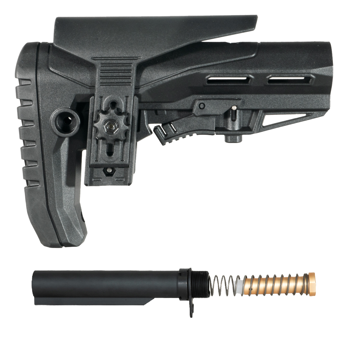  Milspec Enhanced Stock & AR-15 Buffer Tube Kit