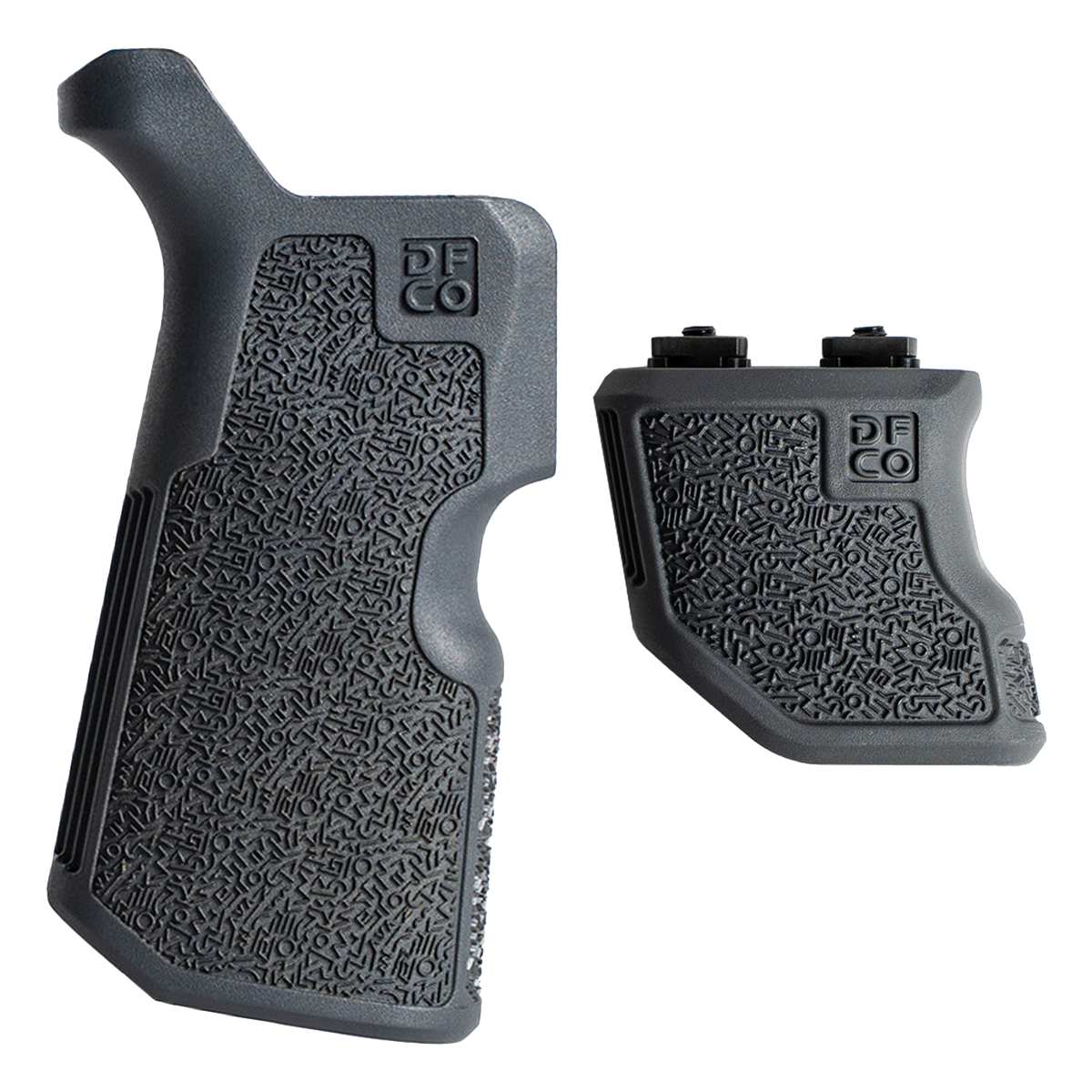  Die Free Co (DFCO) Grip Bundle, Kung Fu Grip & Tiger Claw M-LOK Foregrip, Grey