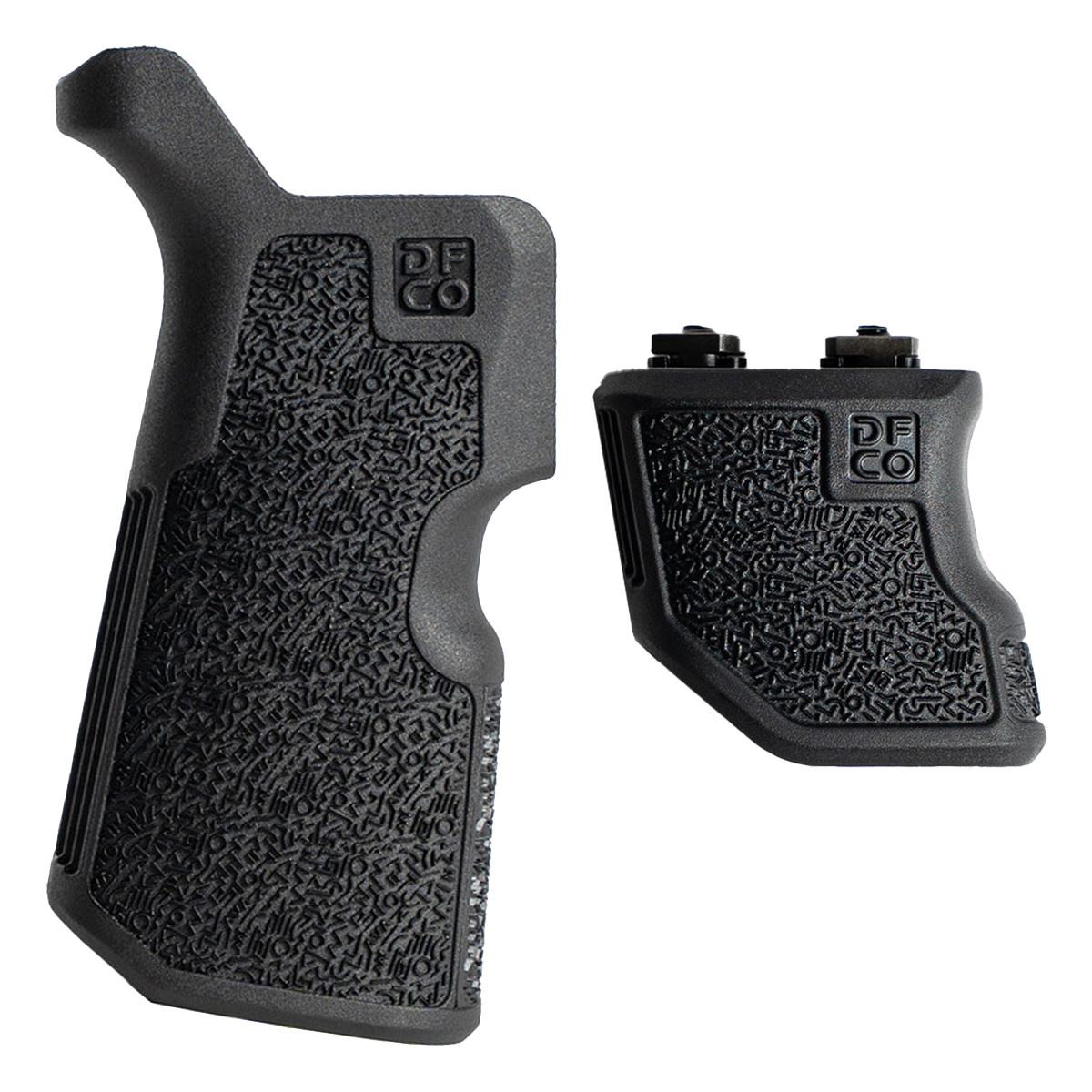  Die Free Co (DFCO) Grip Bundle, Kung Fu Grip & Tiger Claw M-LOK Foregrip, Black