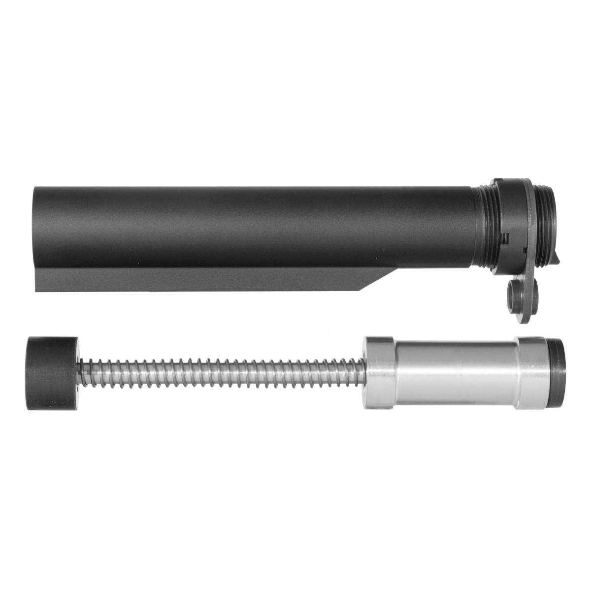 Davidson Defense AR-15 Buffer System Kit, H3 Sound Mitigation Buffer Gen 3, 6-Position Dry Film Coated Carbine Tube, Castle Nut & QD Sling Swivel Attachment Point End Plate