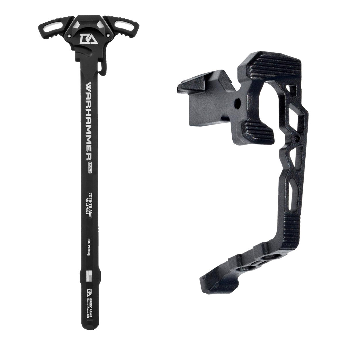  AR-15 Ambi Bundle, Presma Ambi Extended Bolt Catch & Breek Arms Warhammer MOD2 MICRO Ambi Charging Handle