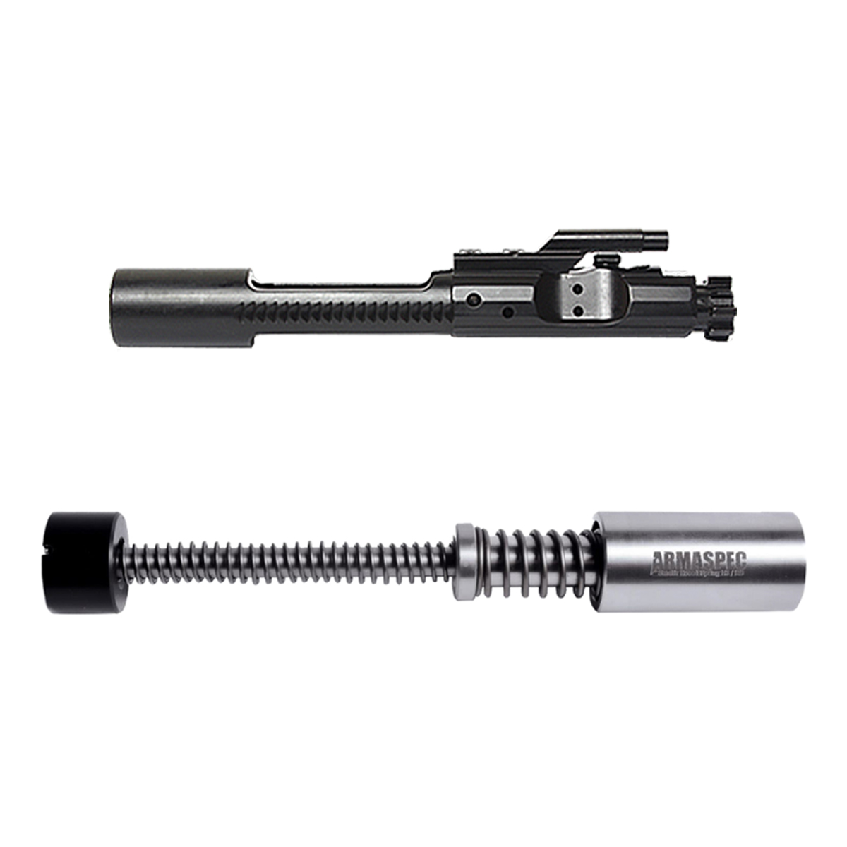 Armaspec Stealth Recoil Spring, SRS, H3 5.6oz w/Recoil Technologies AR-15 5.56/.223/.300/.350 Complete Bolt Carrier Group, Bundle