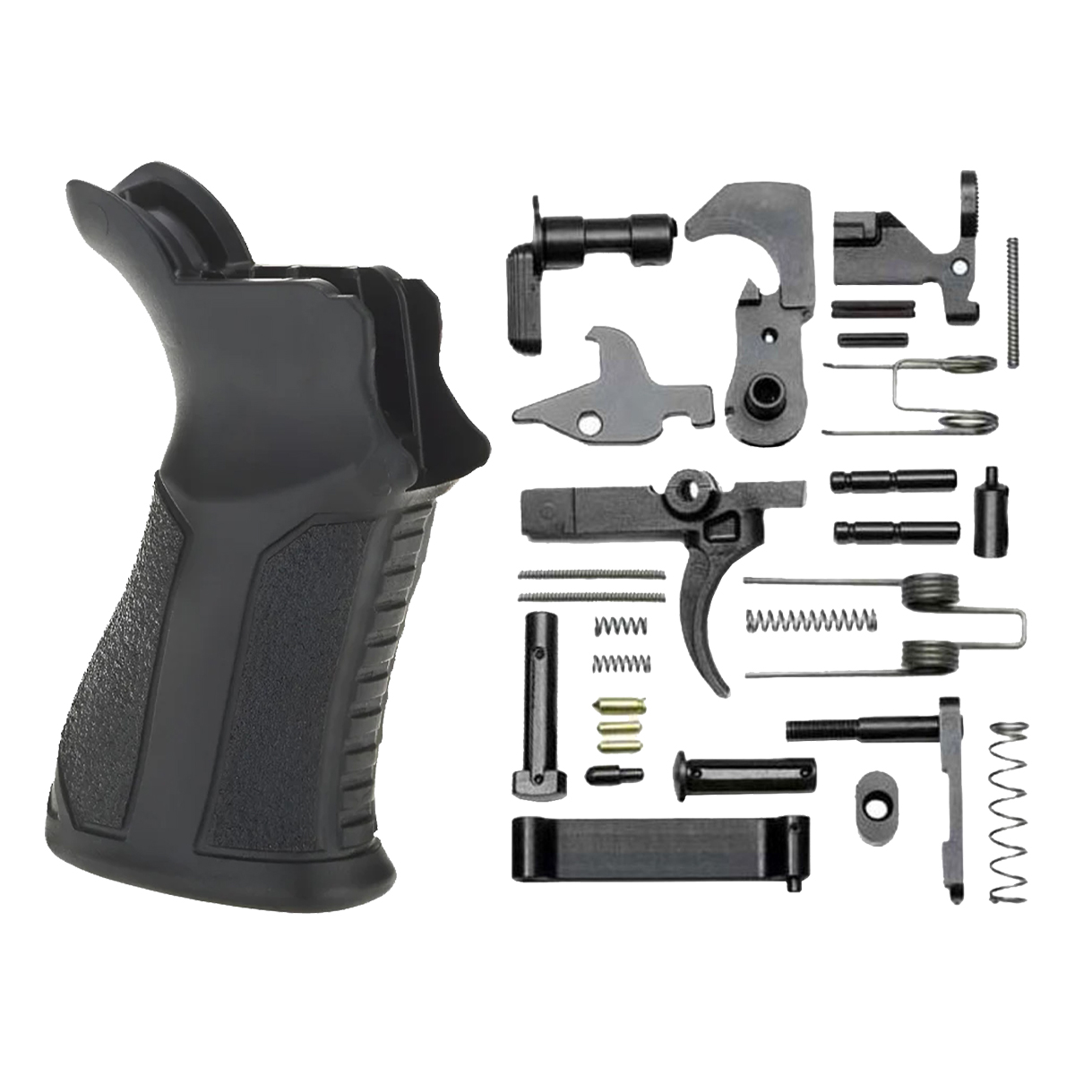 AR-15 Lower Parts Kit w/ Adaptive Tactical ARKUS AR-15 Pistol Grip