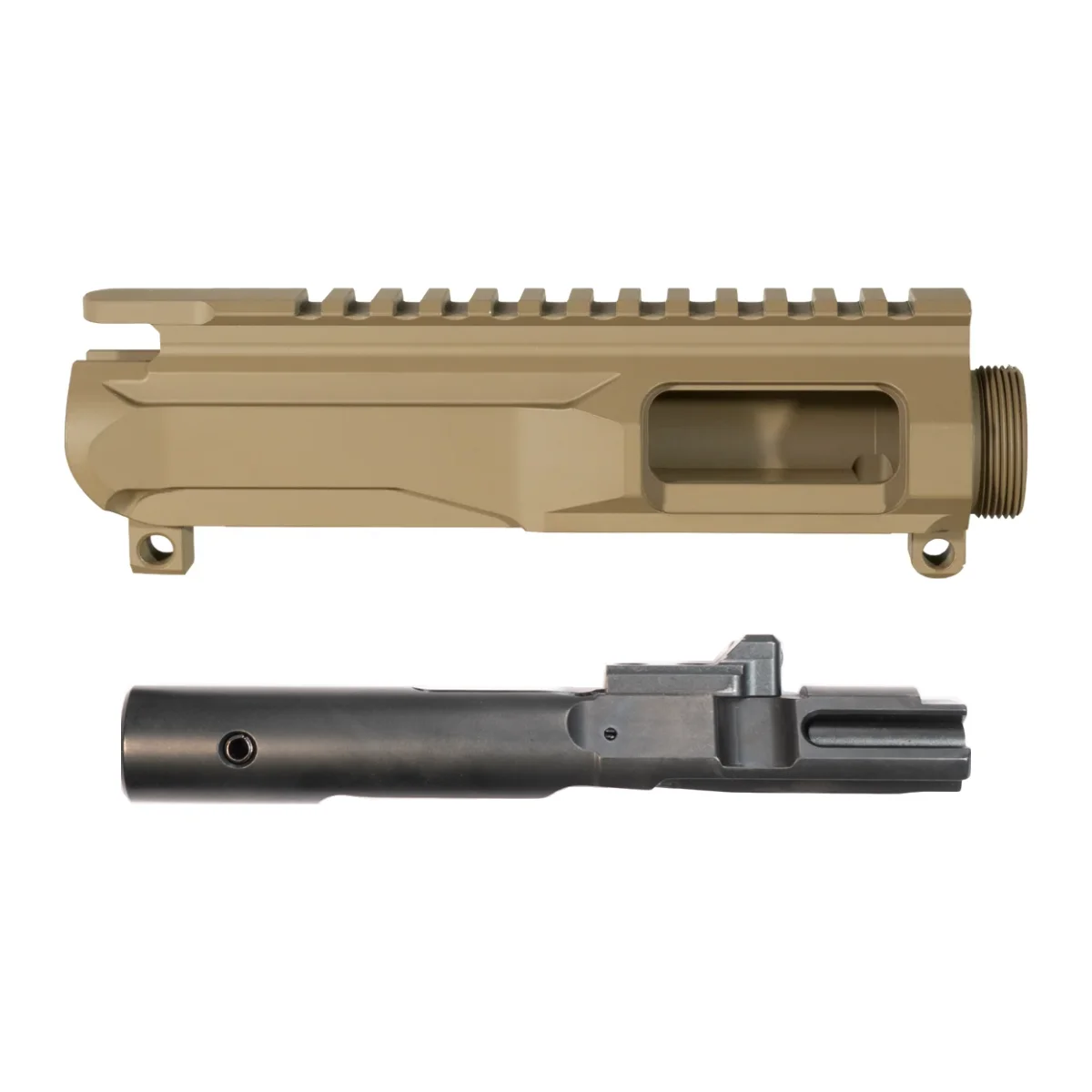 9mm AR Upper Receiver & Nitride BCG Combo, Davidson Defense FDE Billet
