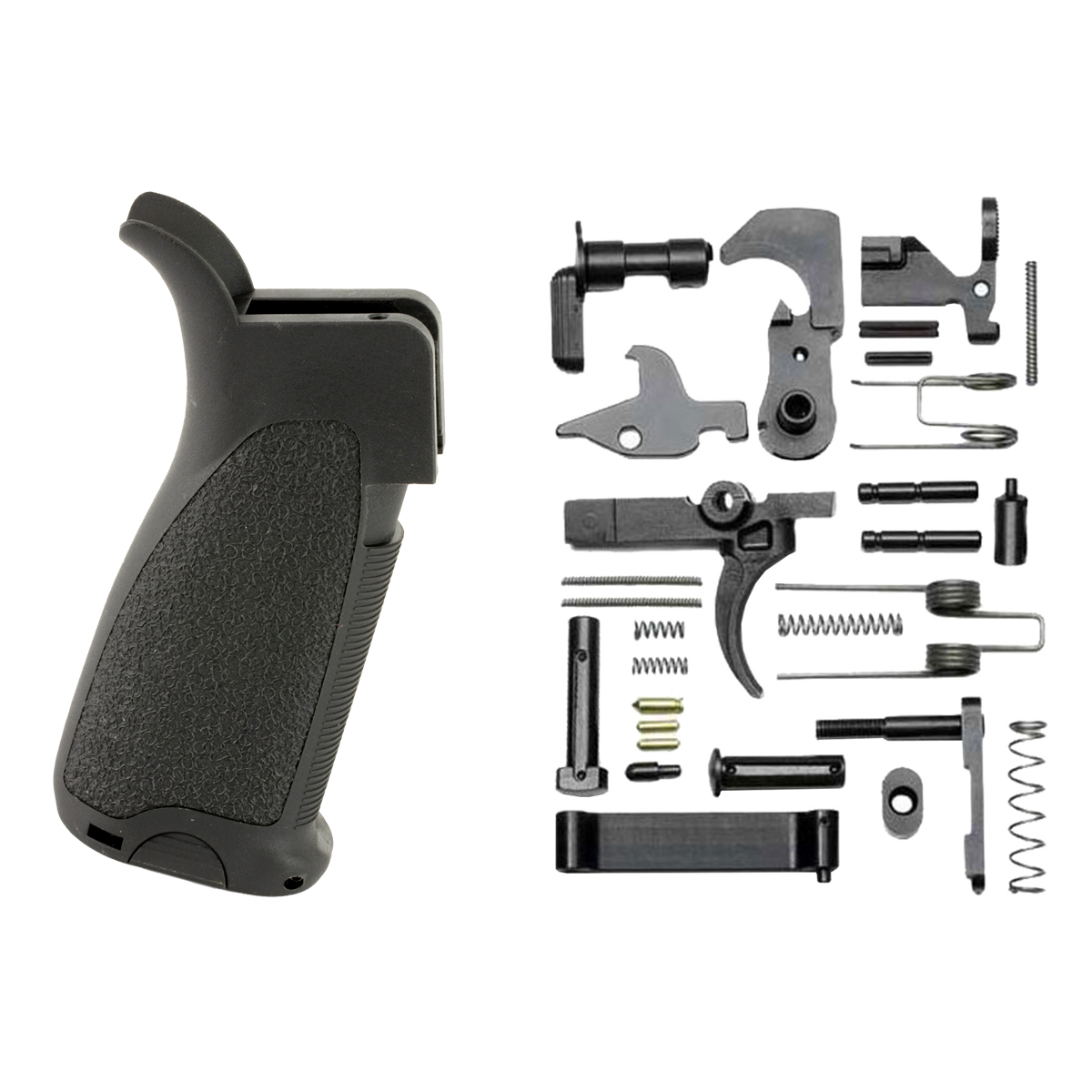 Grip Kit: AR-15 Lower Parts Kit + Bravo Company (BCM) Gunfighter Grip MOD1